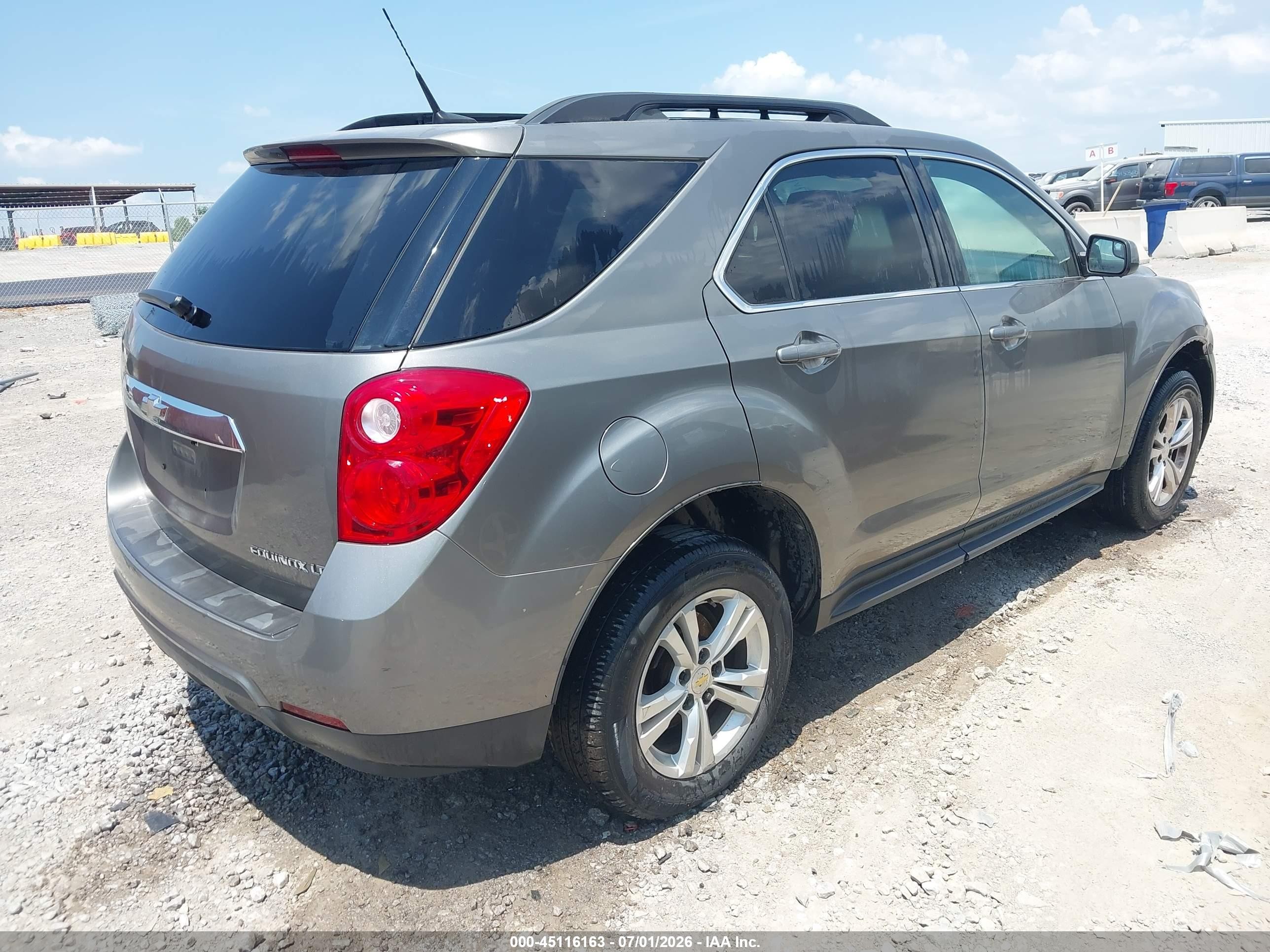 2012 Chevrolet Equinox 1lt Gray vin: 2GNALDEK7C6264171