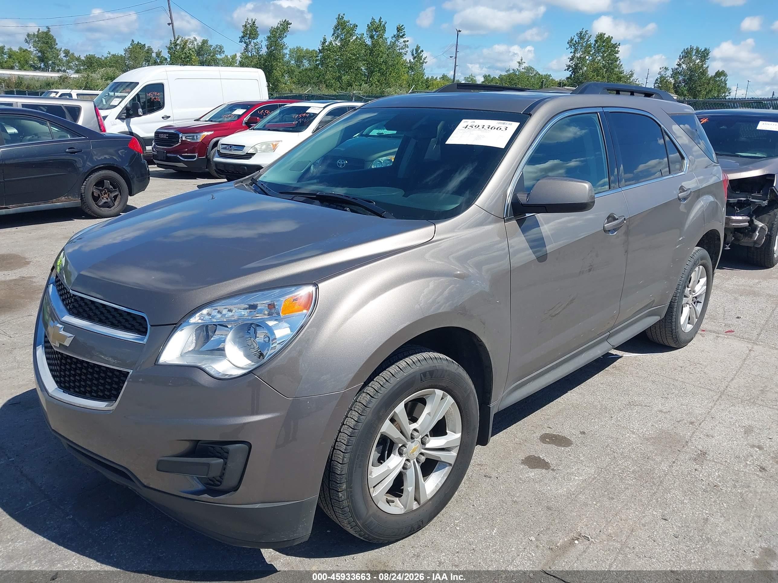 2012 Chevrolet Equinox Lt W/1lt Brown vin: 2GNALDEK7C6273761