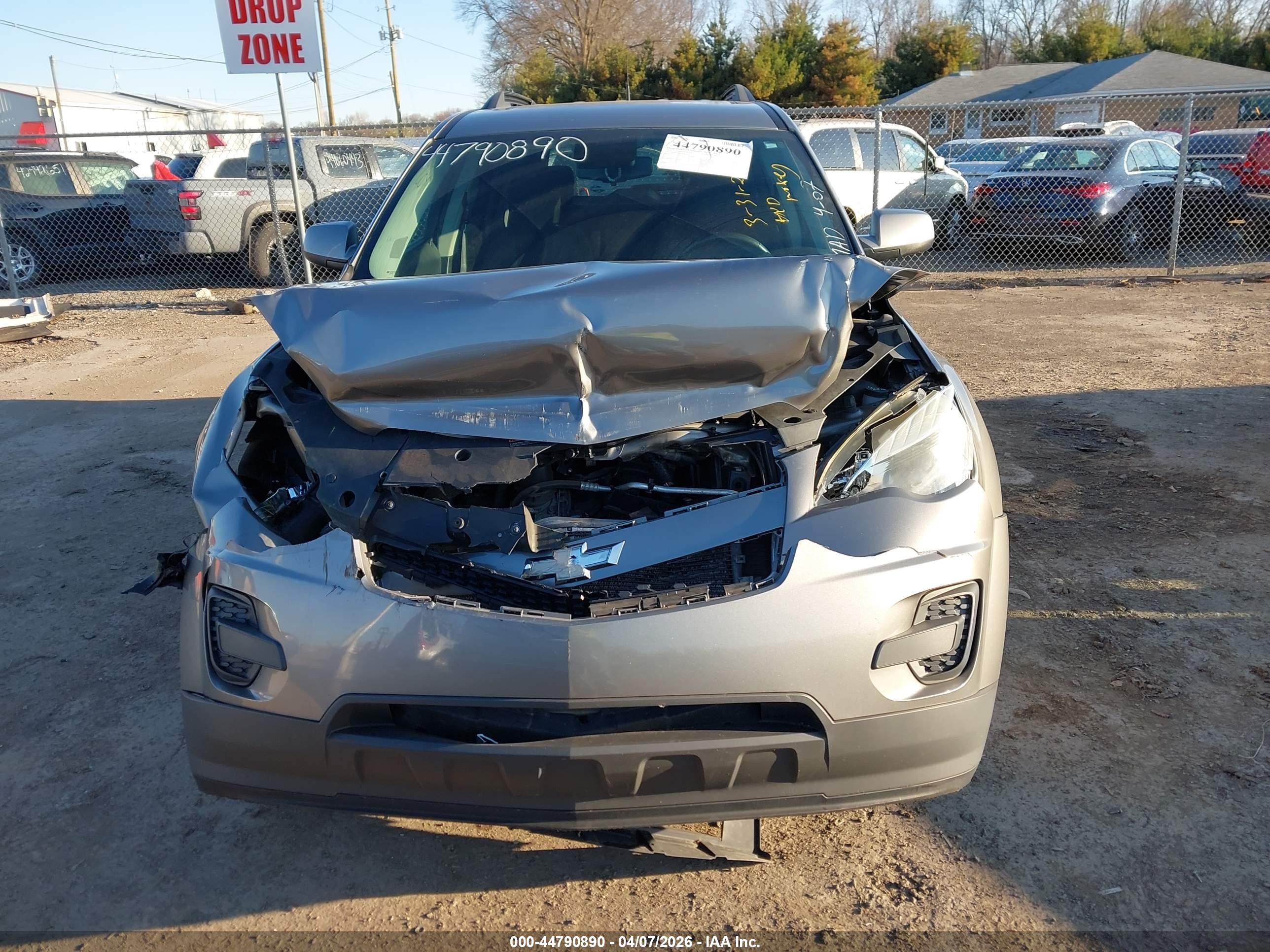 2012 Chevrolet Equinox 1lt Gray vin: 2GNALDEK7C6329343