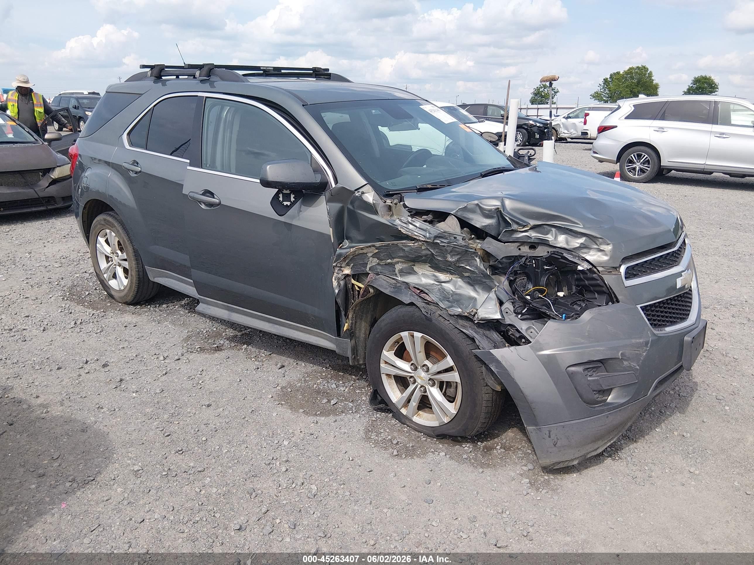 2012 Chevrolet Equinox 1lt Gray vin: 2GNALDEK7C6341671