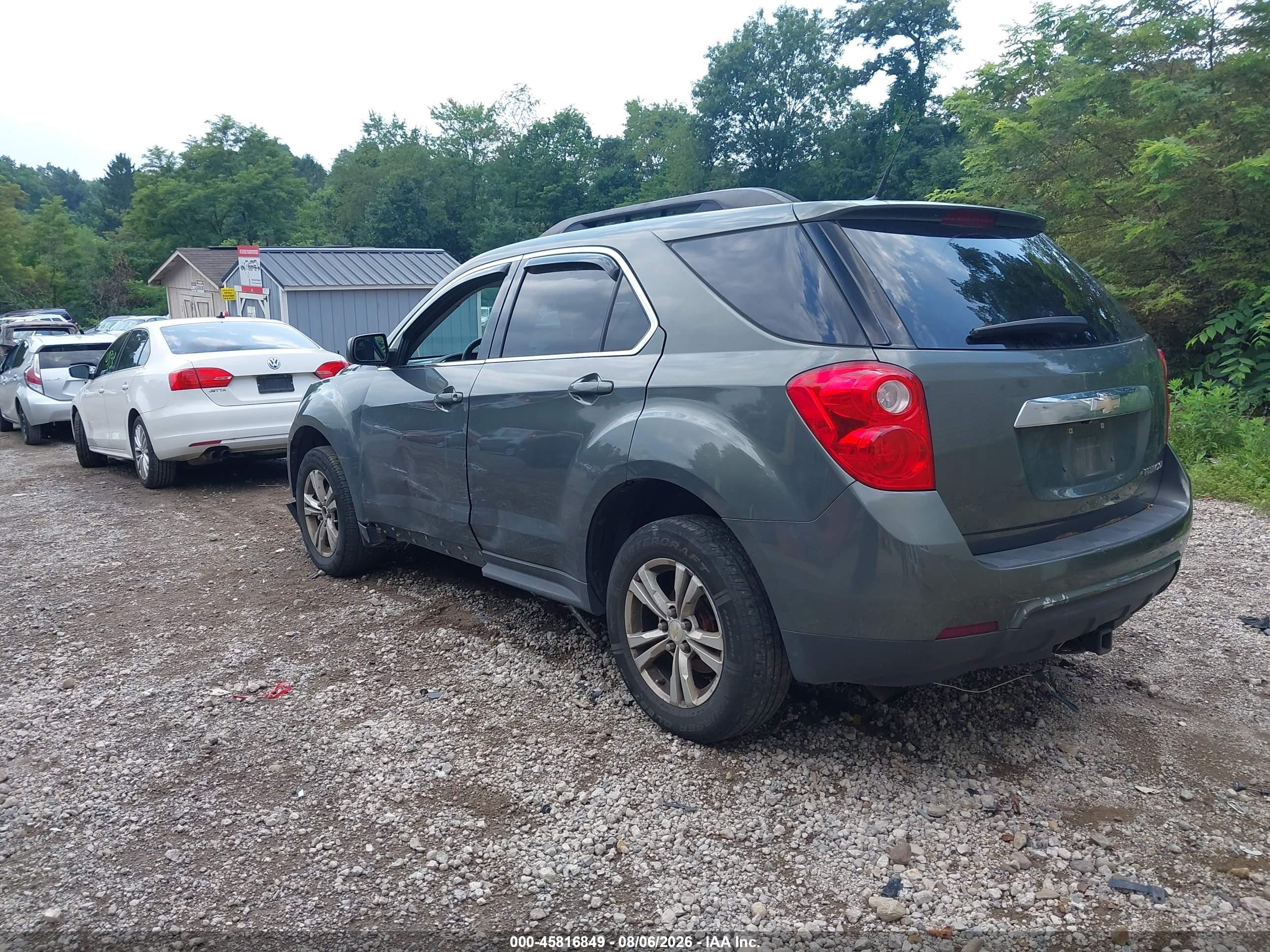 2012 Chevrolet Equinox Lt W/1lt Gray vin: 2GNALDEK7C6400279