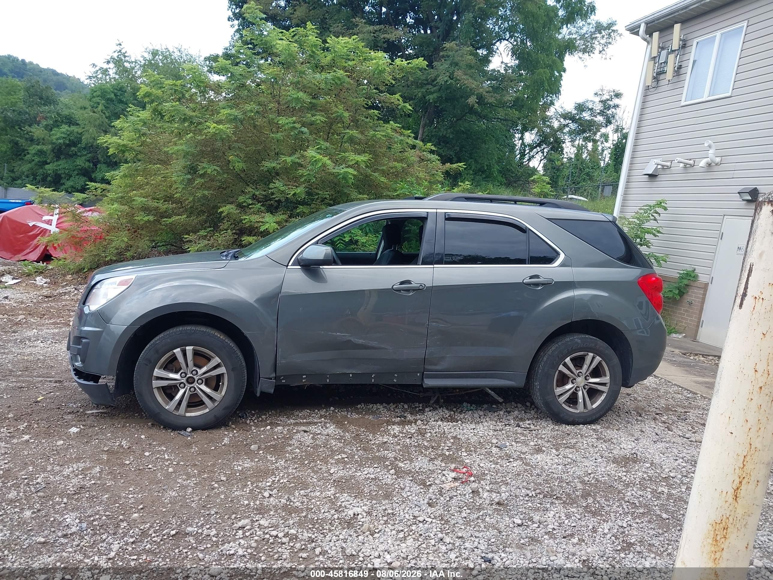 2012 Chevrolet Equinox Lt W/1lt Gray vin: 2GNALDEK7C6400279