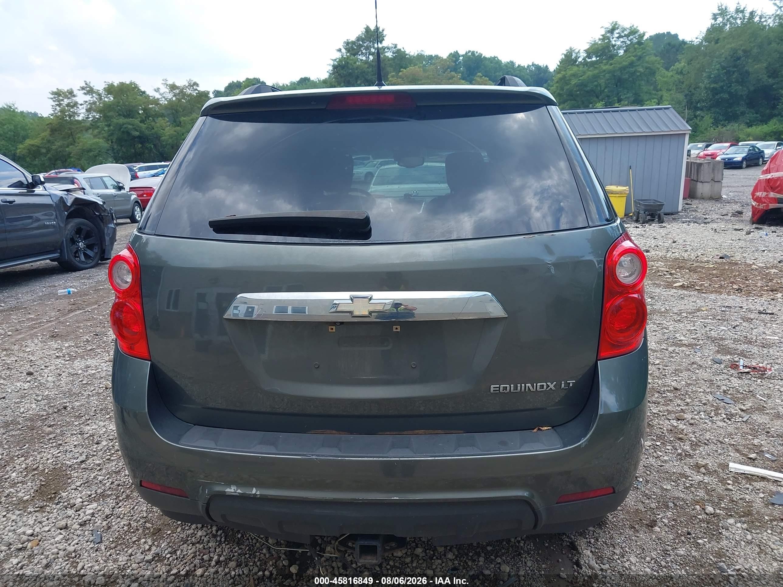 2012 Chevrolet Equinox Lt W/1lt Gray vin: 2GNALDEK7C6400279