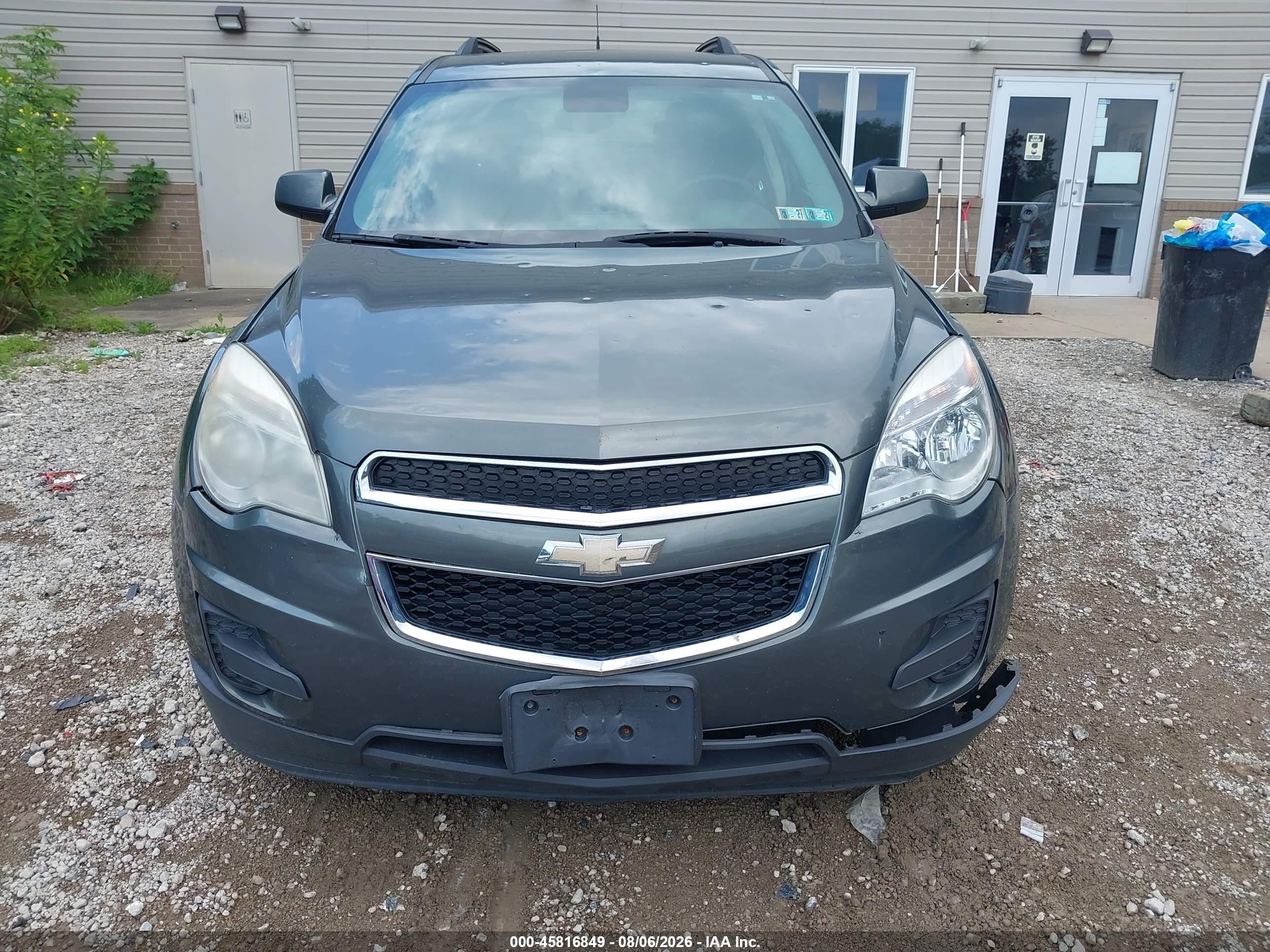 2012 Chevrolet Equinox Lt W/1lt Gray vin: 2GNALDEK7C6400279