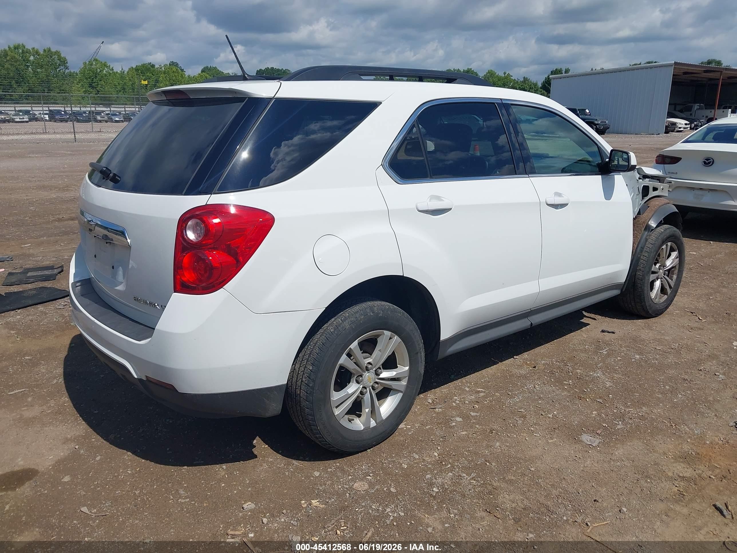 2013 Chevrolet Equinox Lt White vin: 2GNALDEK7D6301625