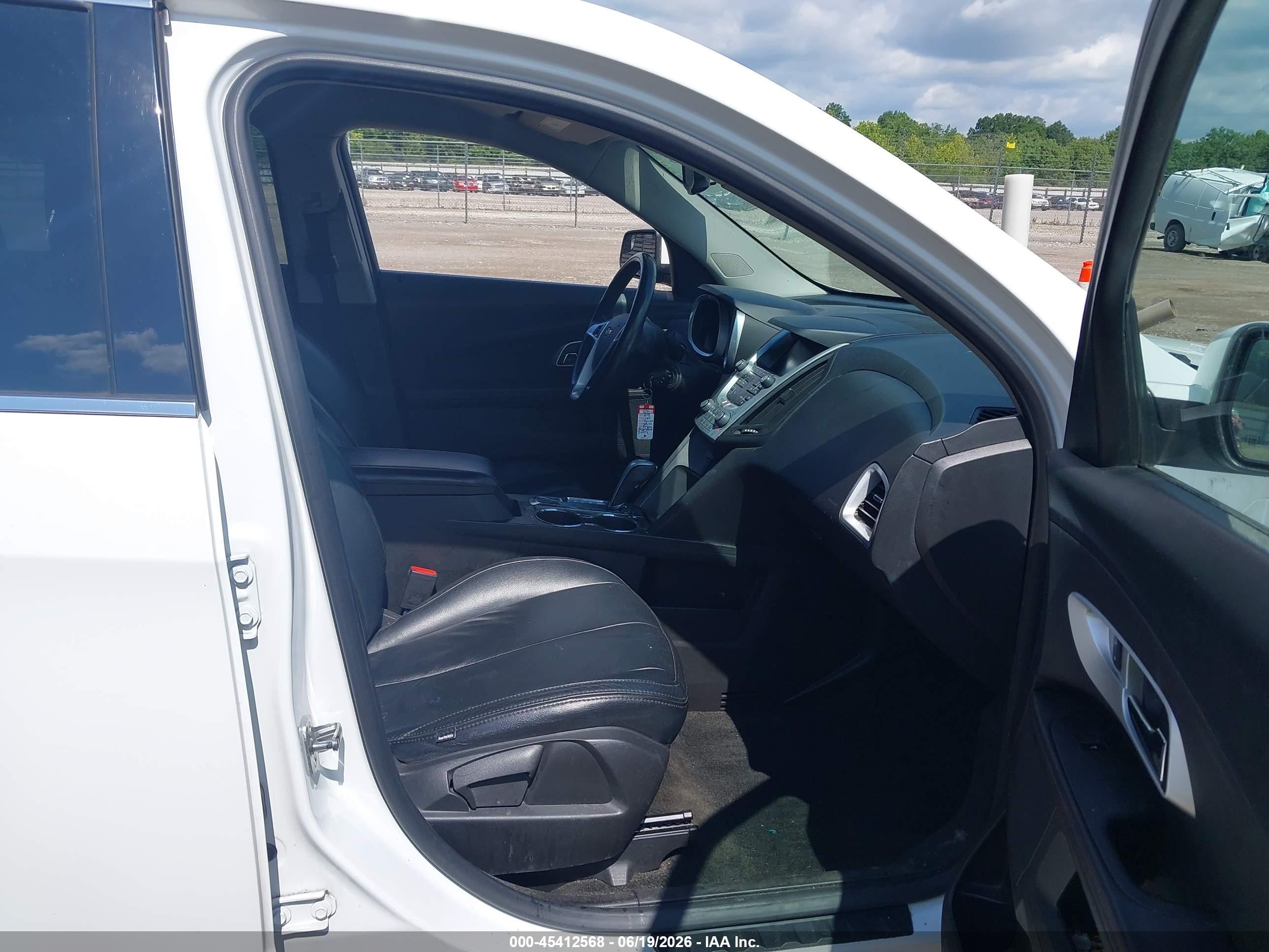2013 Chevrolet Equinox Lt White vin: 2GNALDEK7D6301625