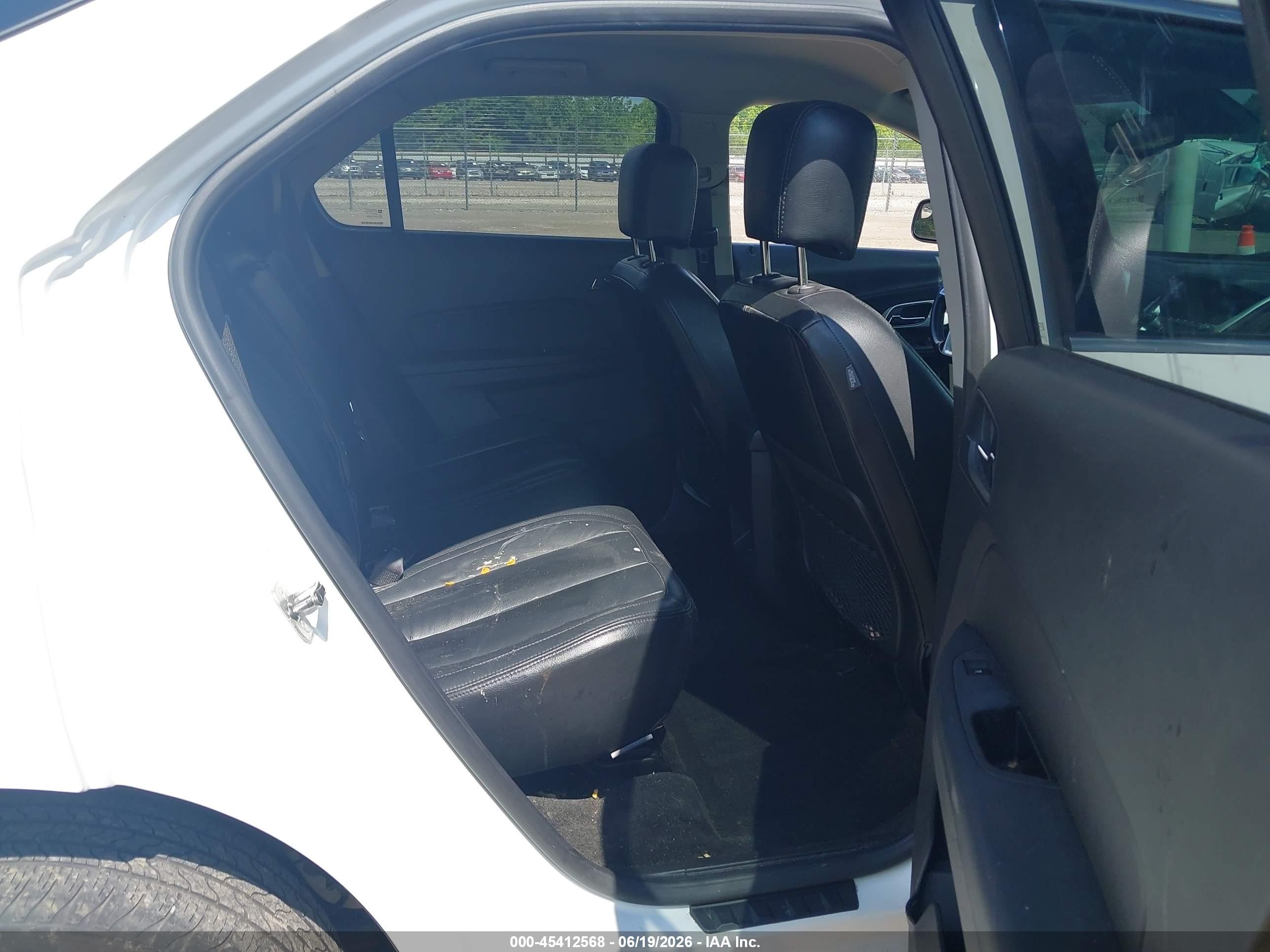 2013 Chevrolet Equinox Lt White vin: 2GNALDEK7D6301625