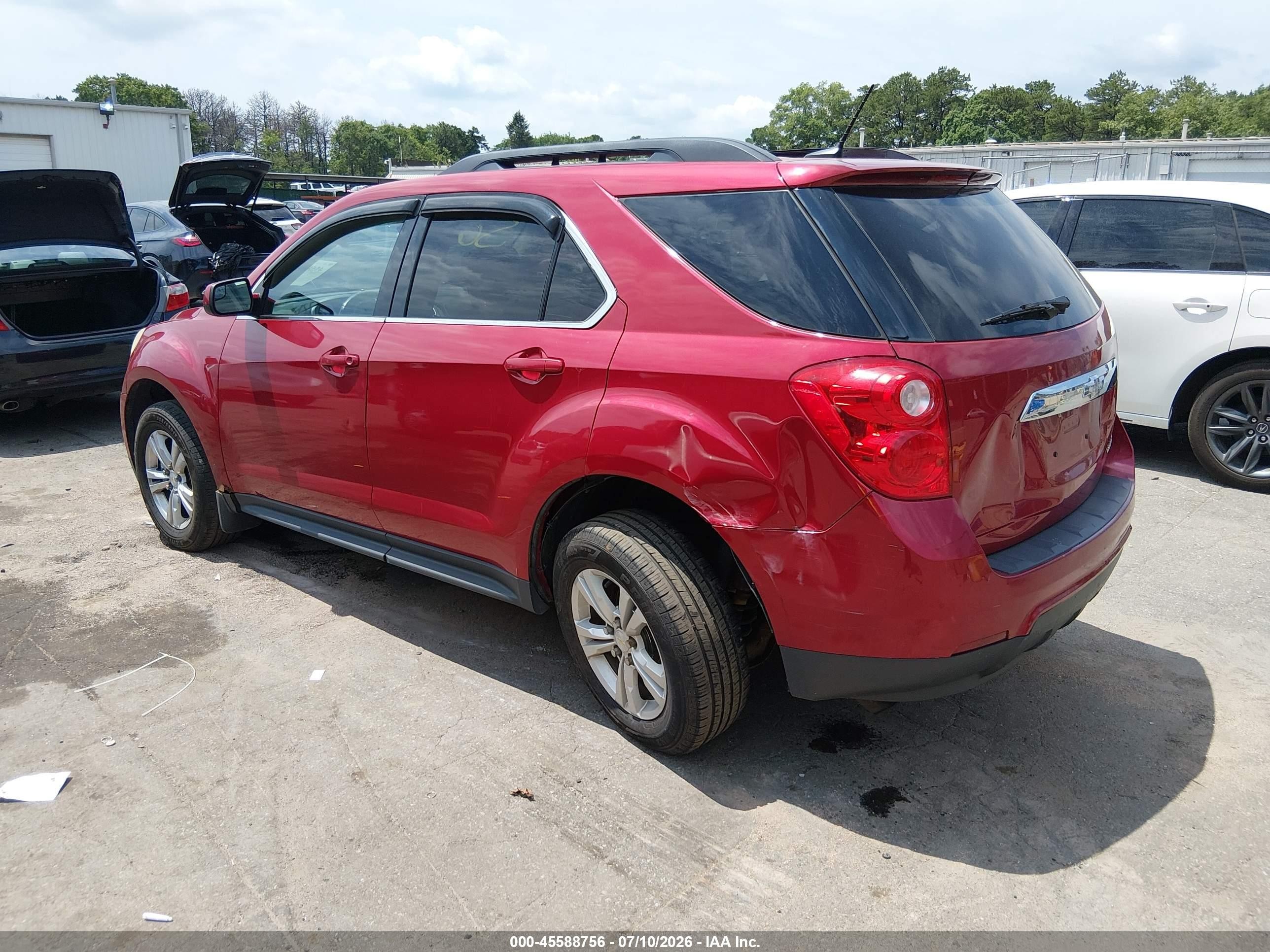 2013 Chevrolet Equinox Lt Red vin: 2GNALDEK7D6354342