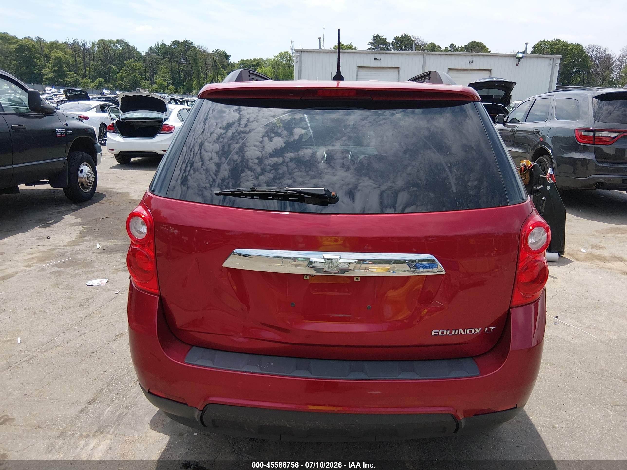 2013 Chevrolet Equinox Lt Red vin: 2GNALDEK7D6354342