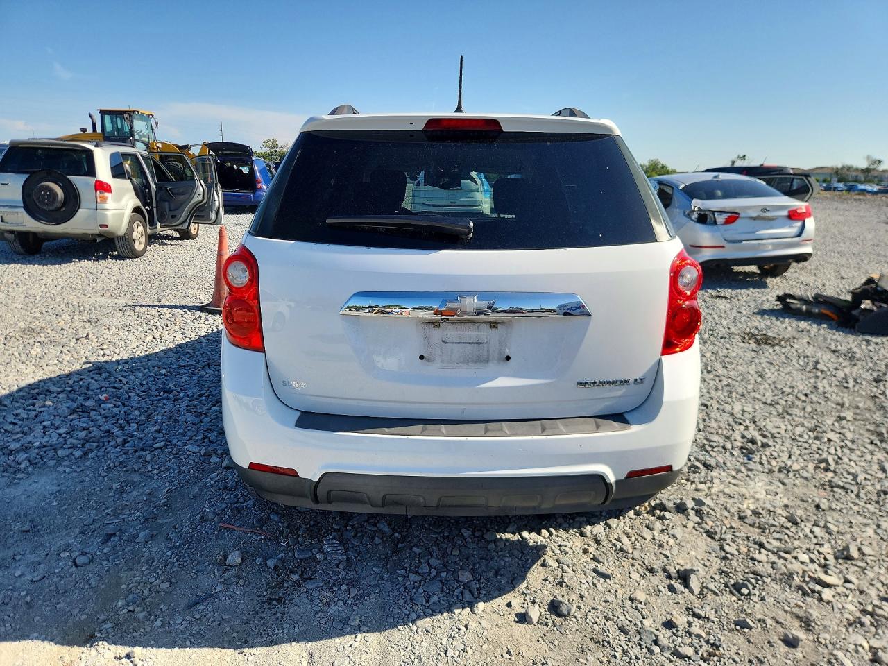 2013 Chevrolet Equinox Lt White vin: 2GNALDEK7D6365194