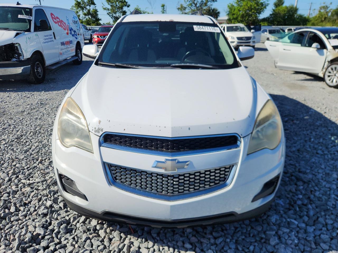 2013 Chevrolet Equinox Lt White vin: 2GNALDEK7D6365194