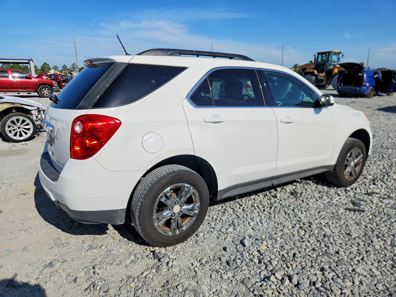 2013 Chevrolet Equinox Lt White vin: 2GNALDEK7D6365194