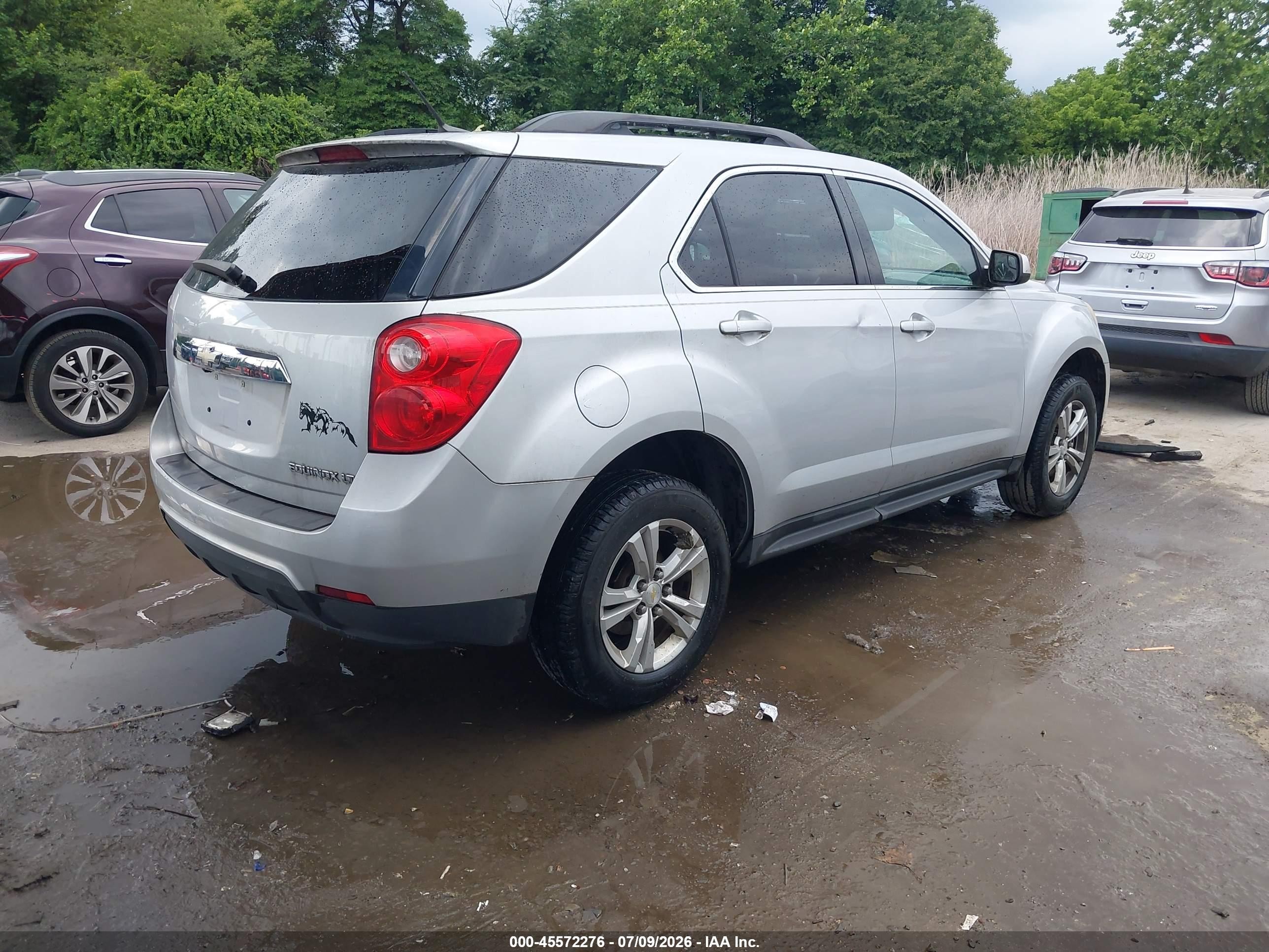 2013 Chevrolet Equinox Lt Silver vin: 2GNALDEK7D6406584