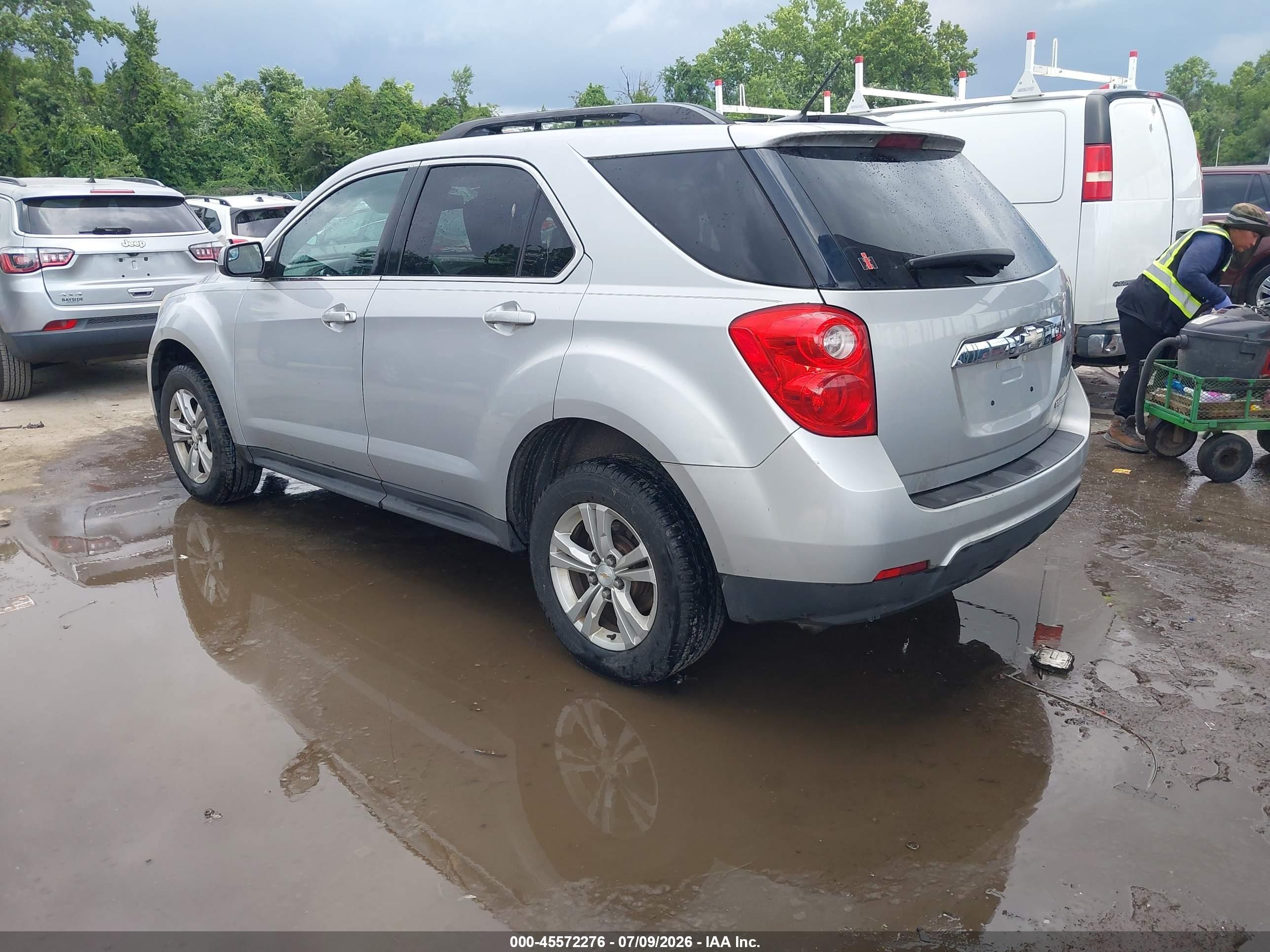 2013 Chevrolet Equinox Lt Silver vin: 2GNALDEK7D6406584