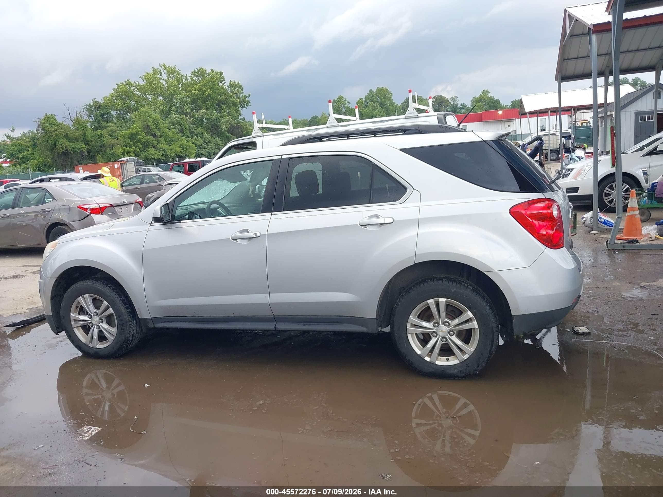 2013 Chevrolet Equinox Lt Silver vin: 2GNALDEK7D6406584