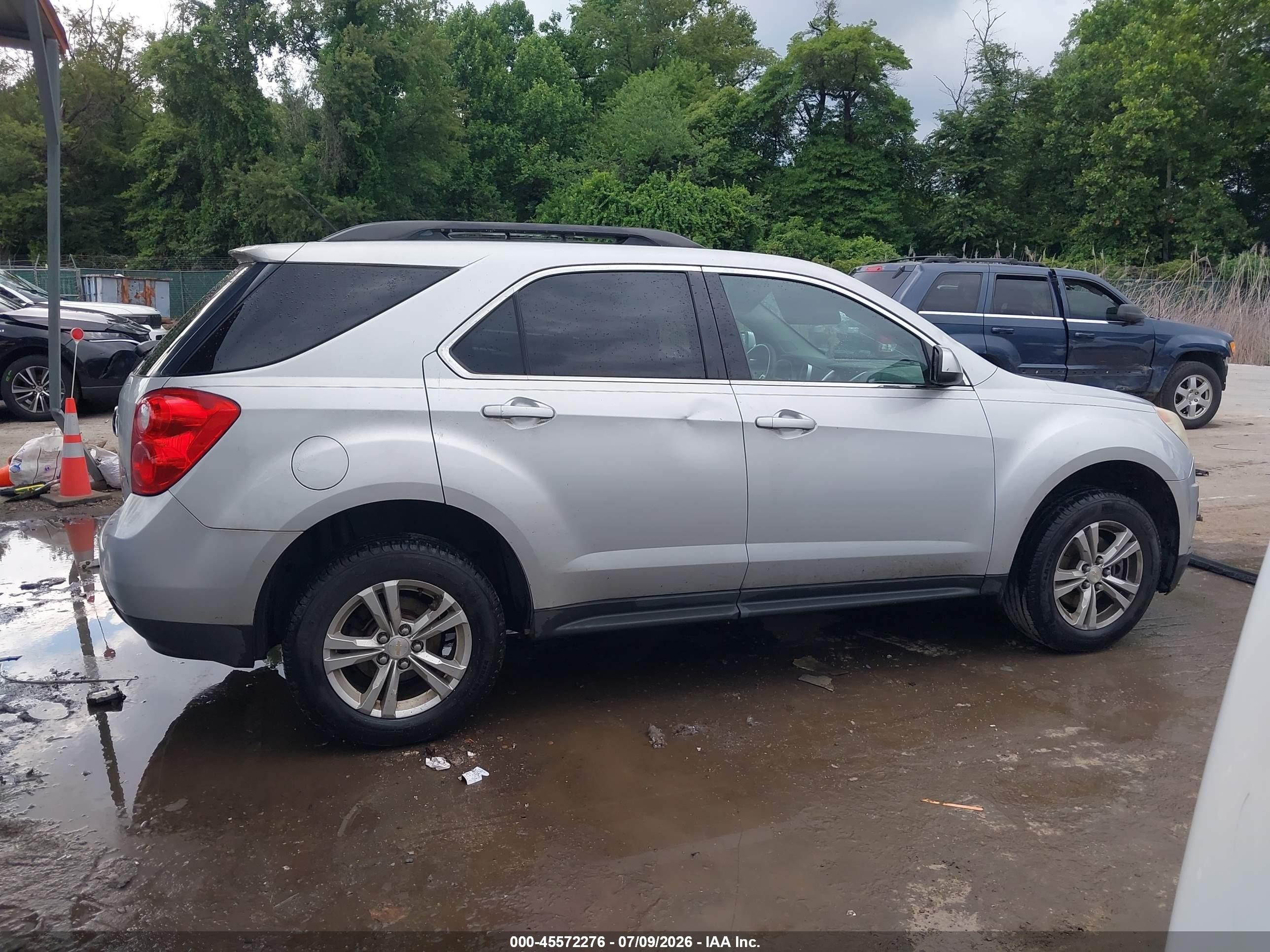 2013 Chevrolet Equinox Lt Silver vin: 2GNALDEK7D6406584