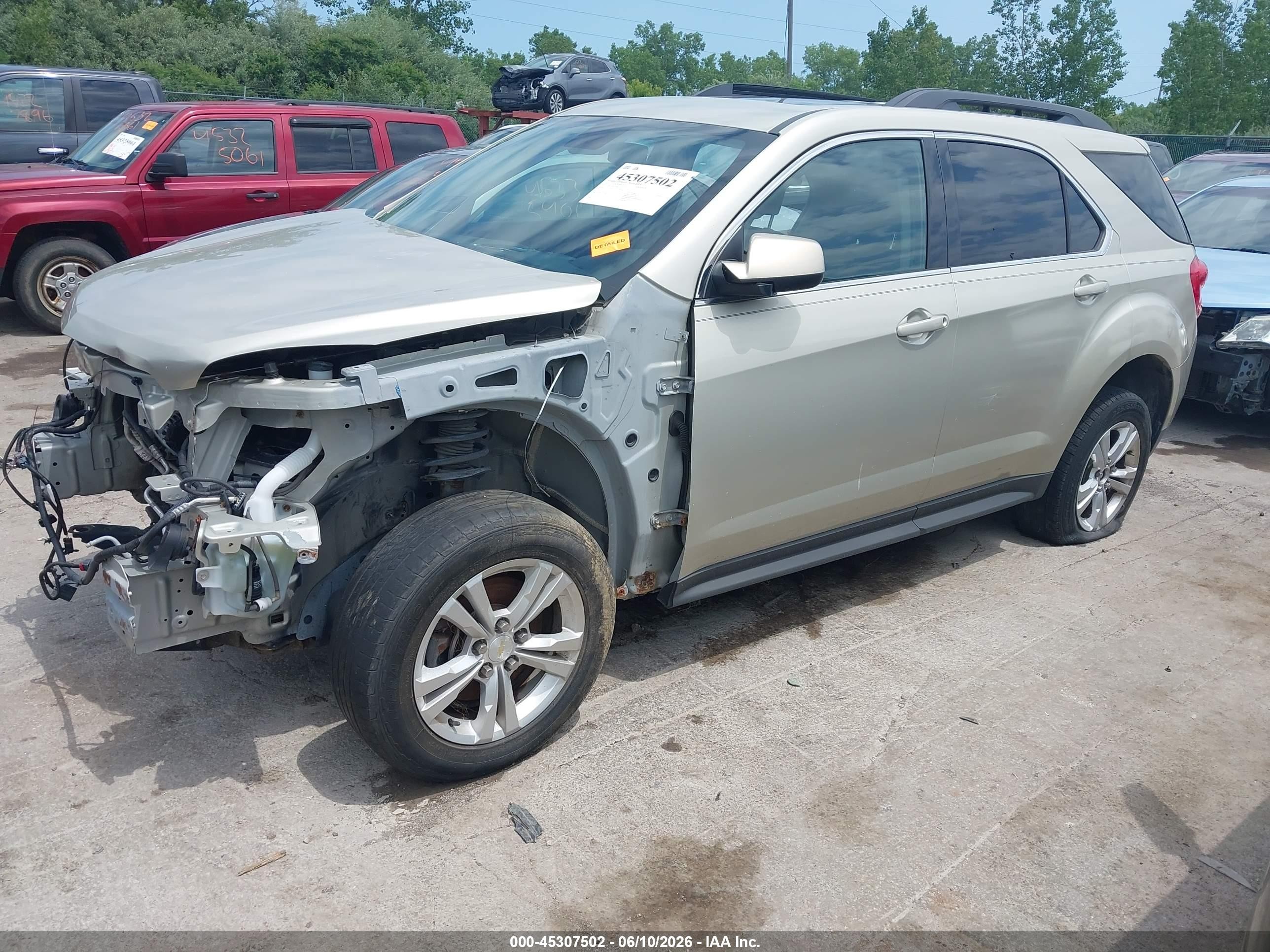 2013 Chevrolet Equinox 1lt Beige vin: 2GNALDEK7D6413535