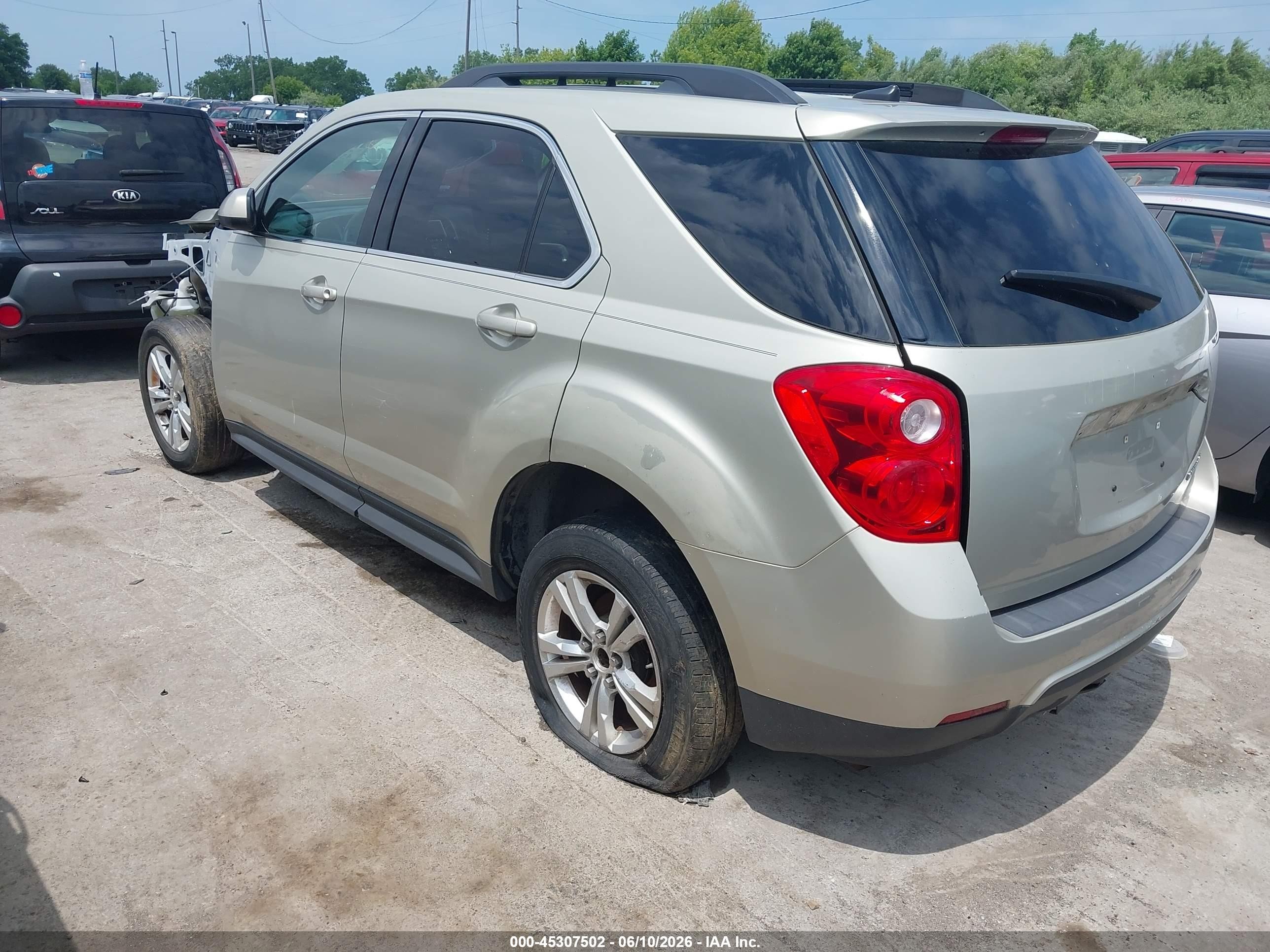 2013 Chevrolet Equinox 1lt Beige vin: 2GNALDEK7D6413535