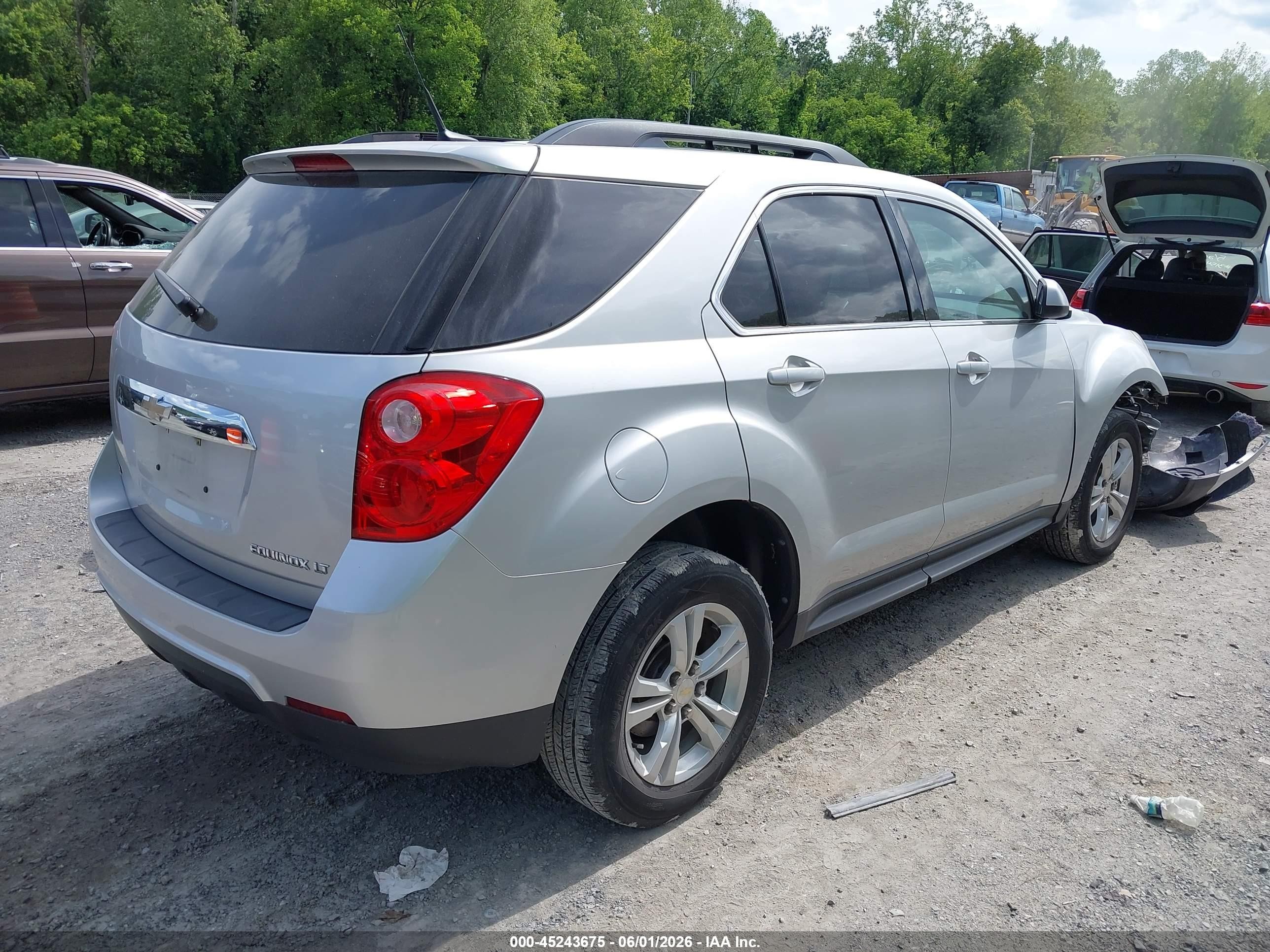2012 Chevrolet Equinox 1lt Silver vin: 2GNALDEK8C1146532
