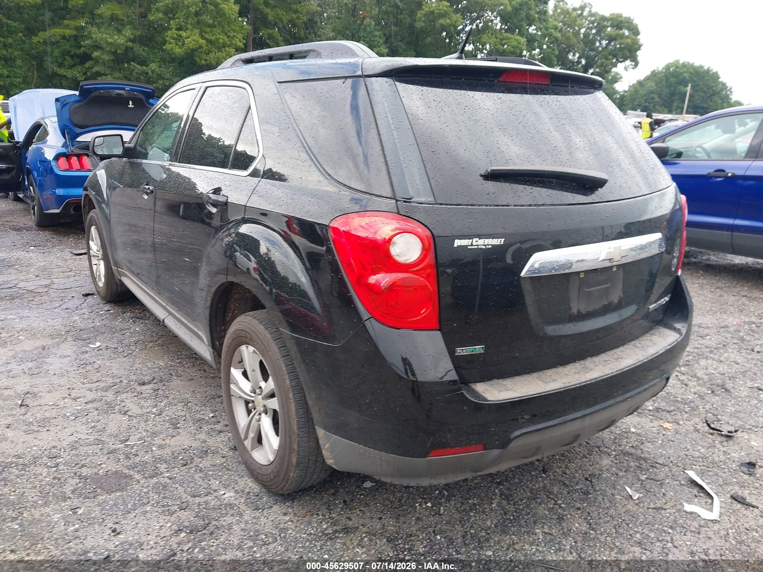 2012 Chevrolet Equinox Lt W/1lt Black vin: 2GNALDEK8C1210942