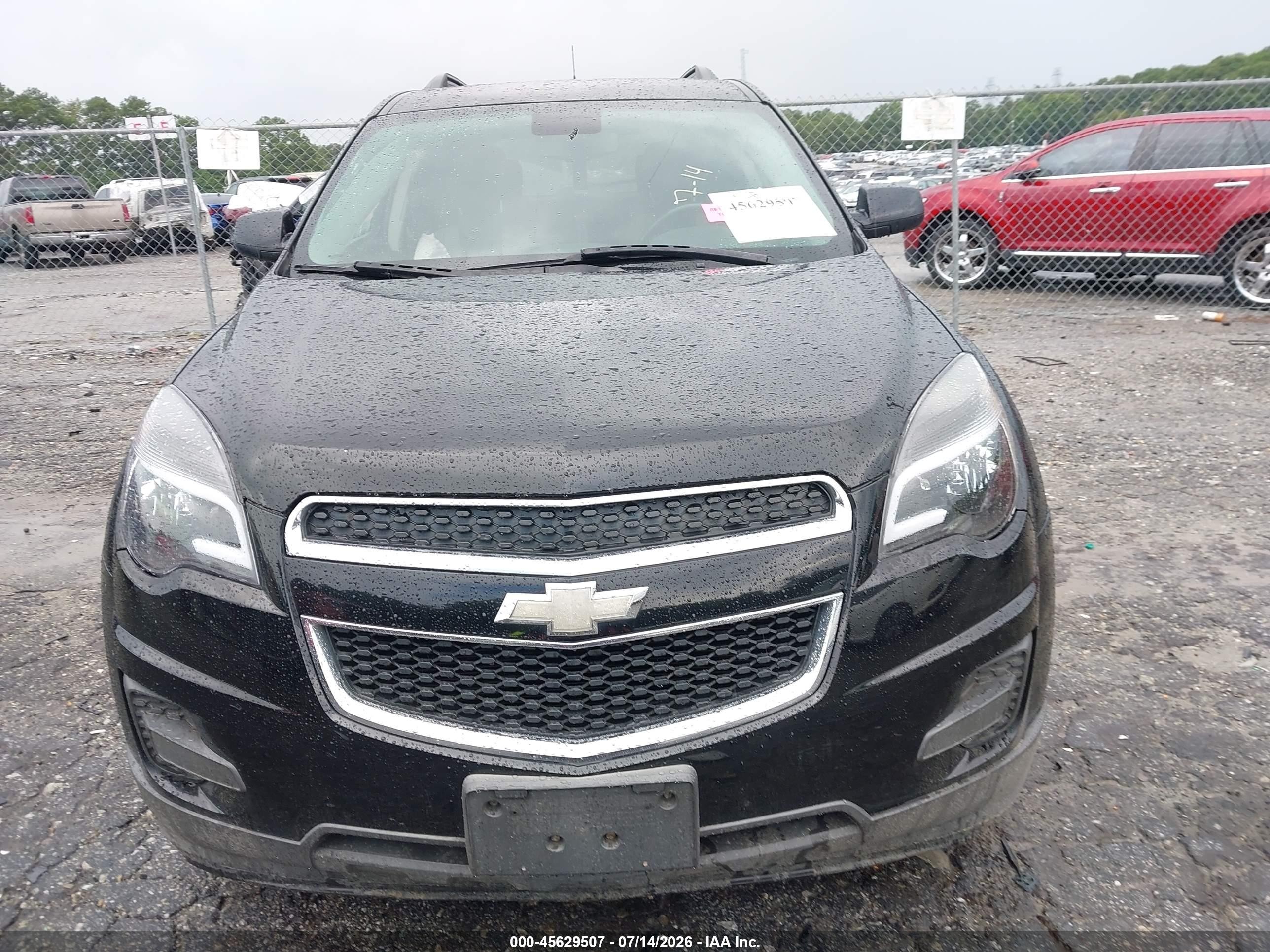 2012 Chevrolet Equinox Lt W/1lt Black vin: 2GNALDEK8C1210942