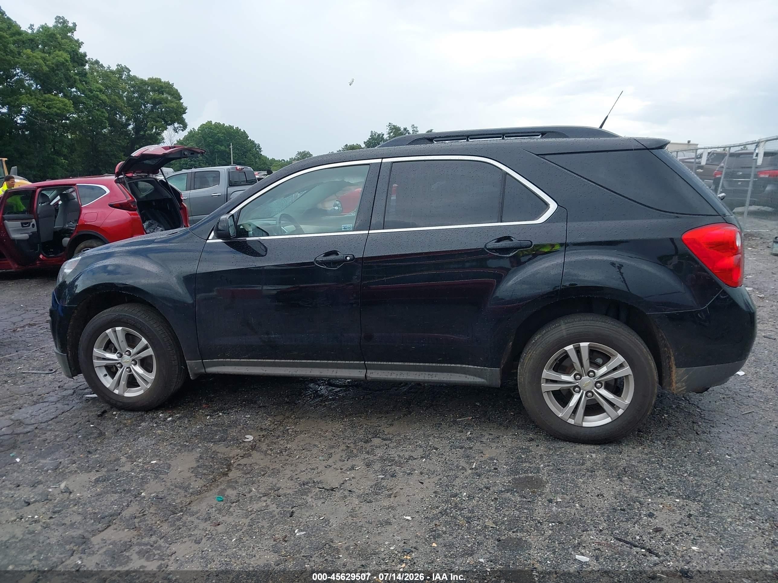 2012 Chevrolet Equinox Lt W/1lt Black vin: 2GNALDEK8C1210942