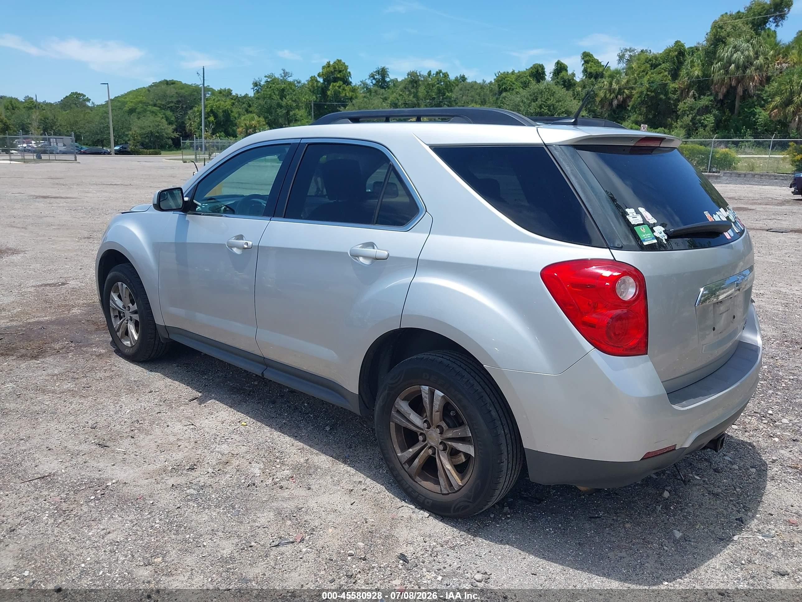 2012 Chevrolet Equinox Lt W/1lt Silver vin: 2GNALDEK8C1269702