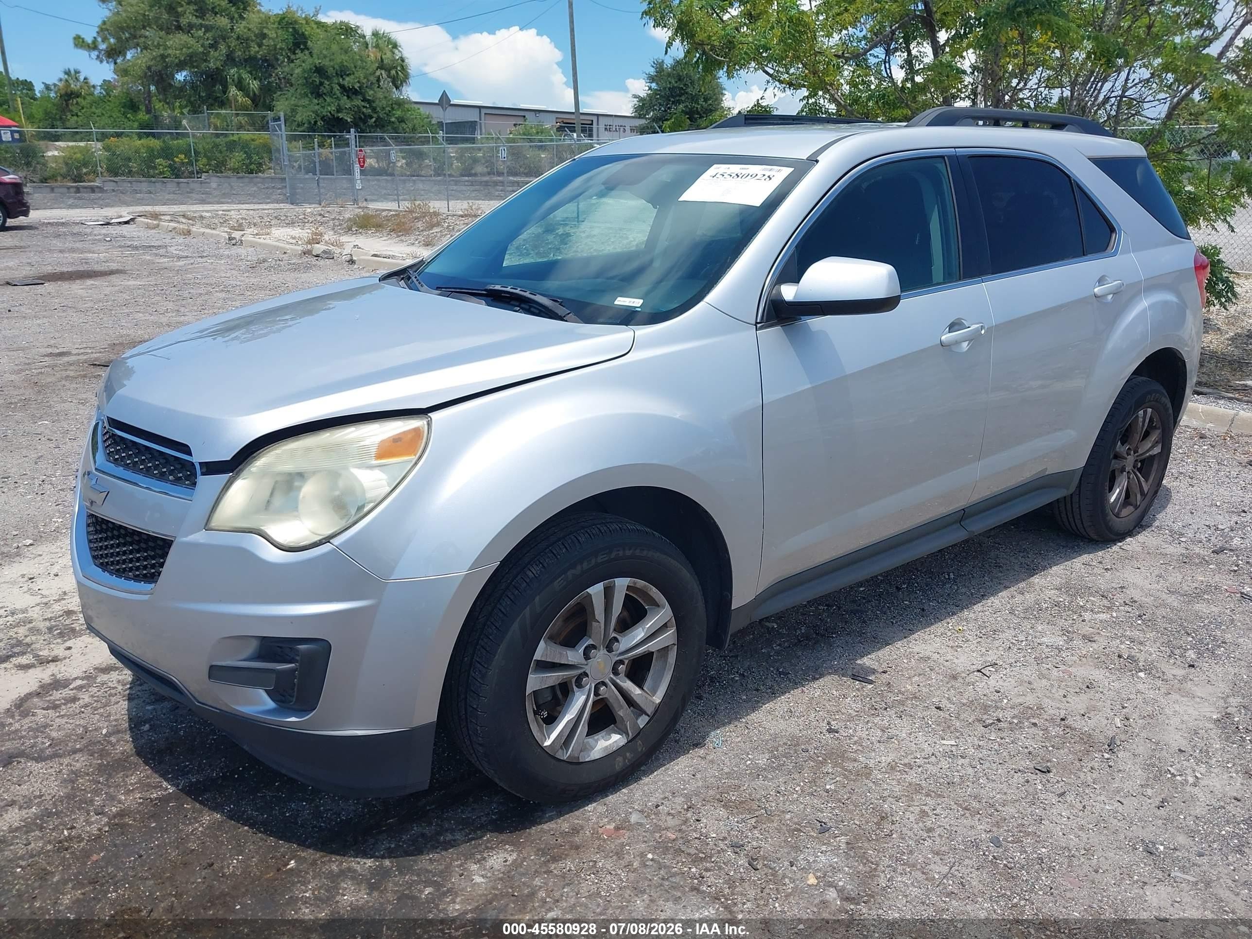 2012 Chevrolet Equinox Lt W/1lt Silver vin: 2GNALDEK8C1269702