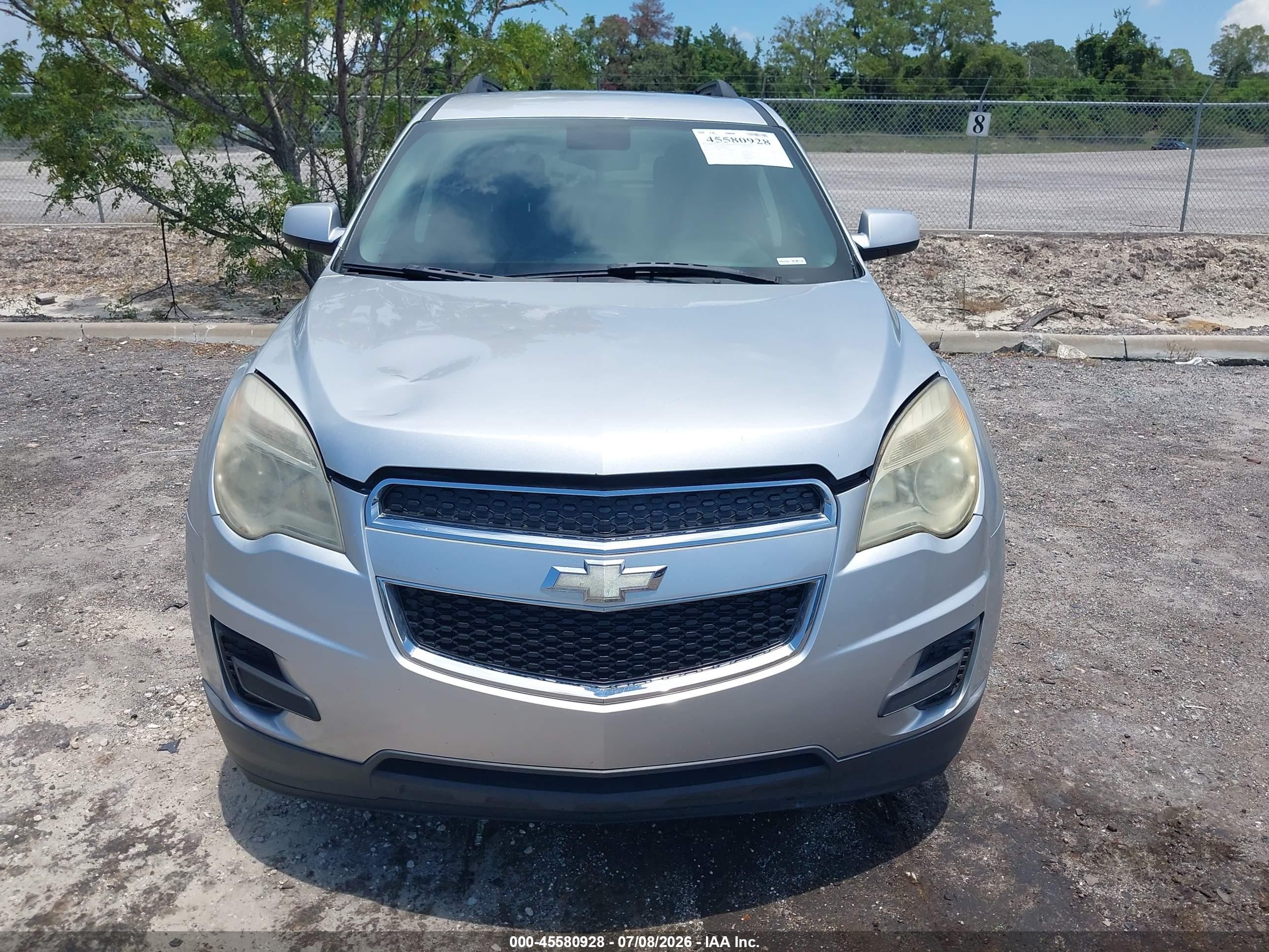 2012 Chevrolet Equinox Lt W/1lt Silver vin: 2GNALDEK8C1269702