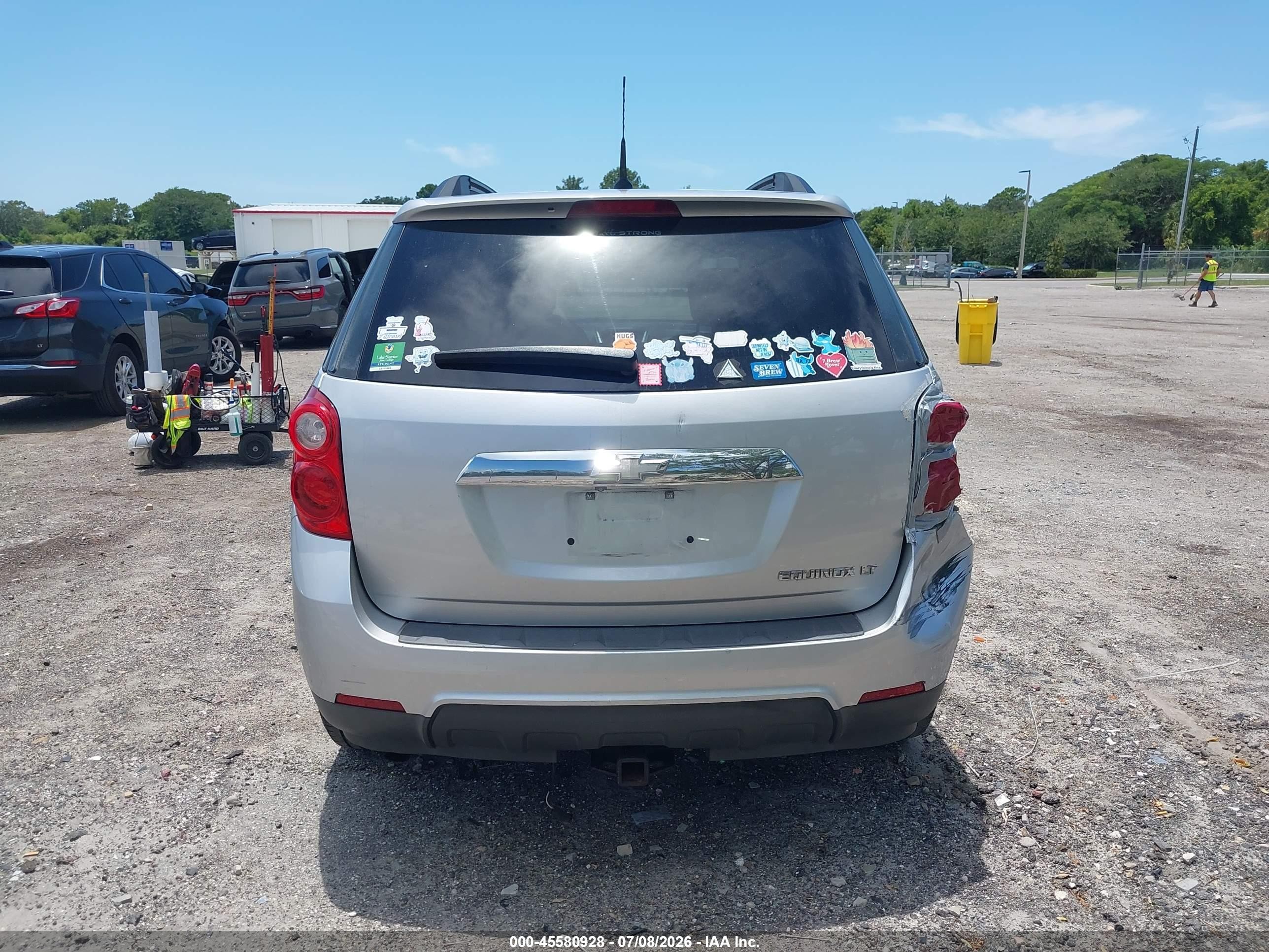 2012 Chevrolet Equinox Lt W/1lt Silver vin: 2GNALDEK8C1269702