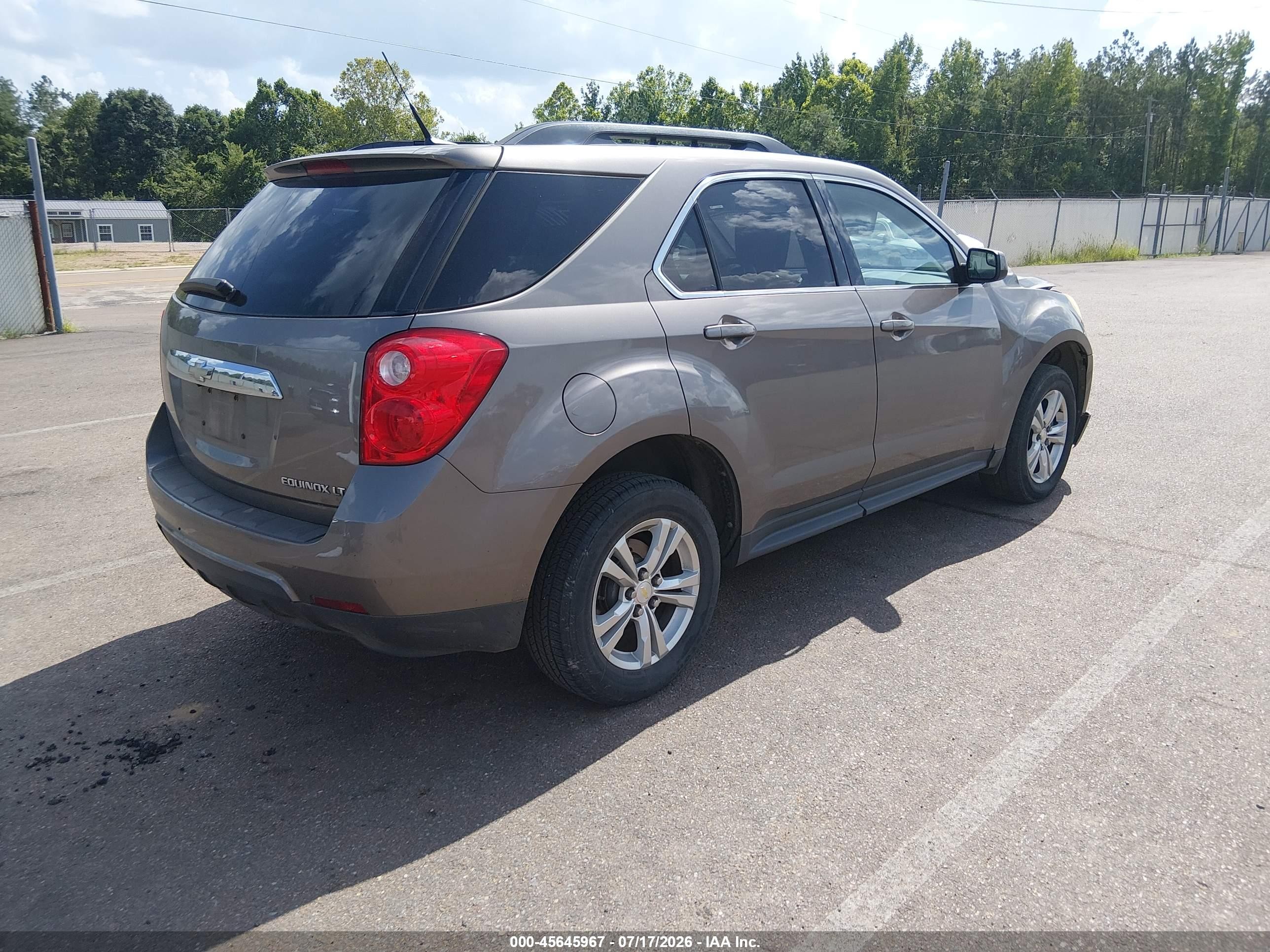 2012 Chevrolet Equinox Lt W/1lt Gray vin: 2GNALDEK8C6253311