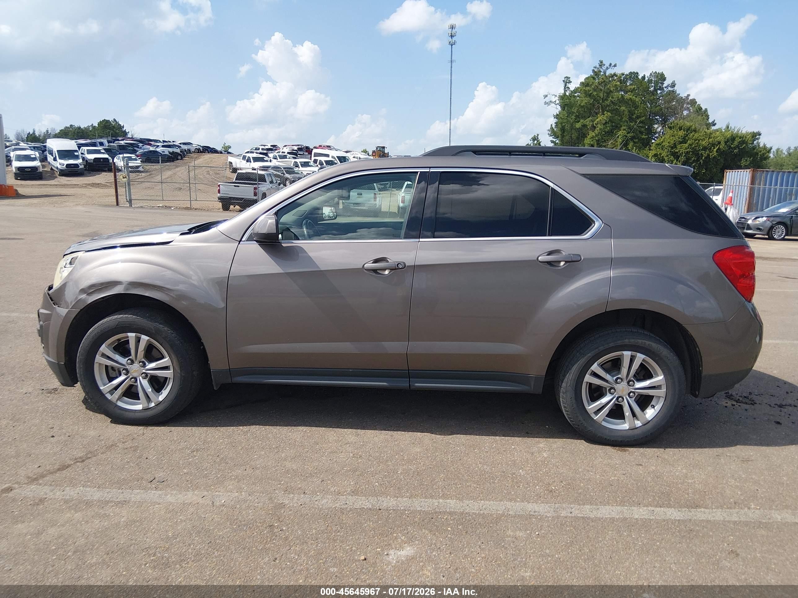2012 Chevrolet Equinox Lt W/1lt Gray vin: 2GNALDEK8C6253311