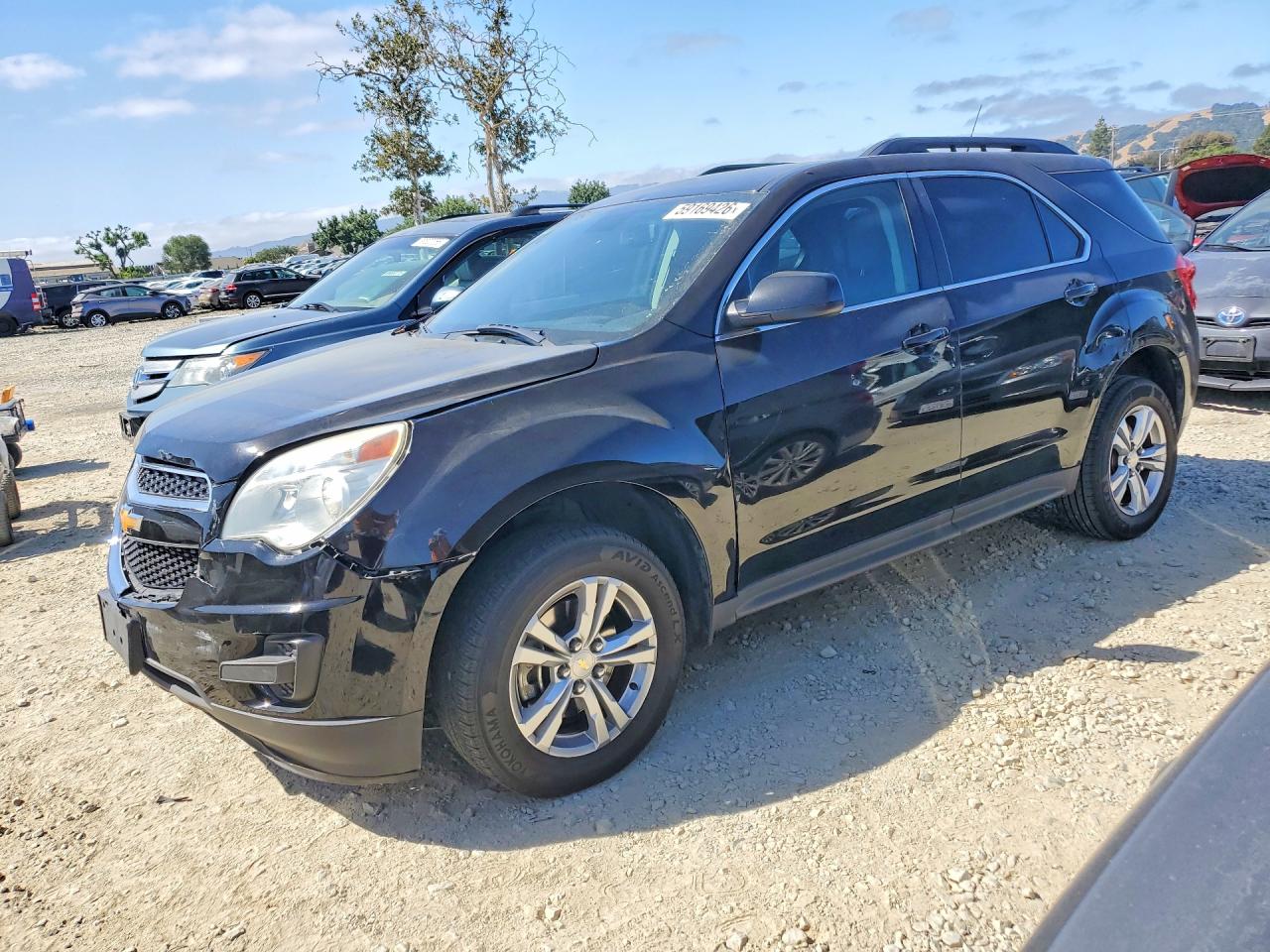2012 Chevrolet Equinox Lt Black vin: 2GNALDEK8C6335443