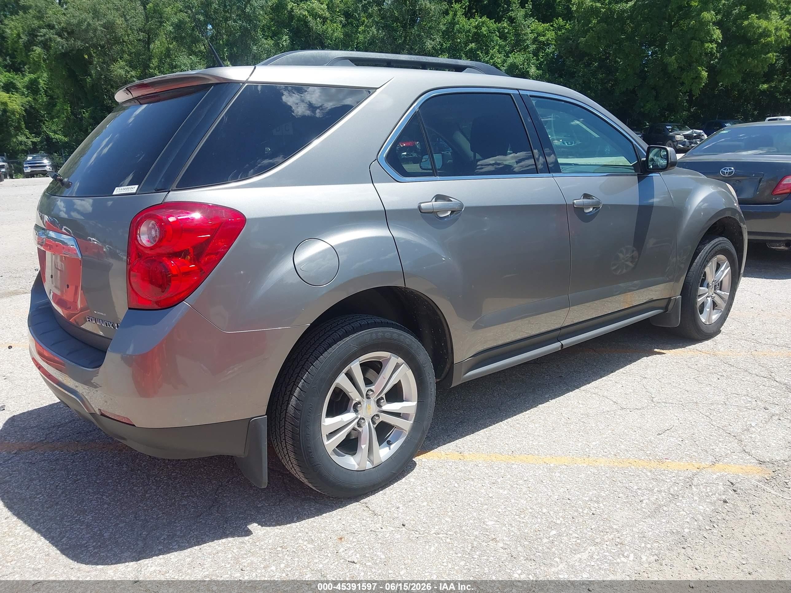 2012 Chevrolet Equinox 1lt Gray vin: 2GNALDEK8C6389499