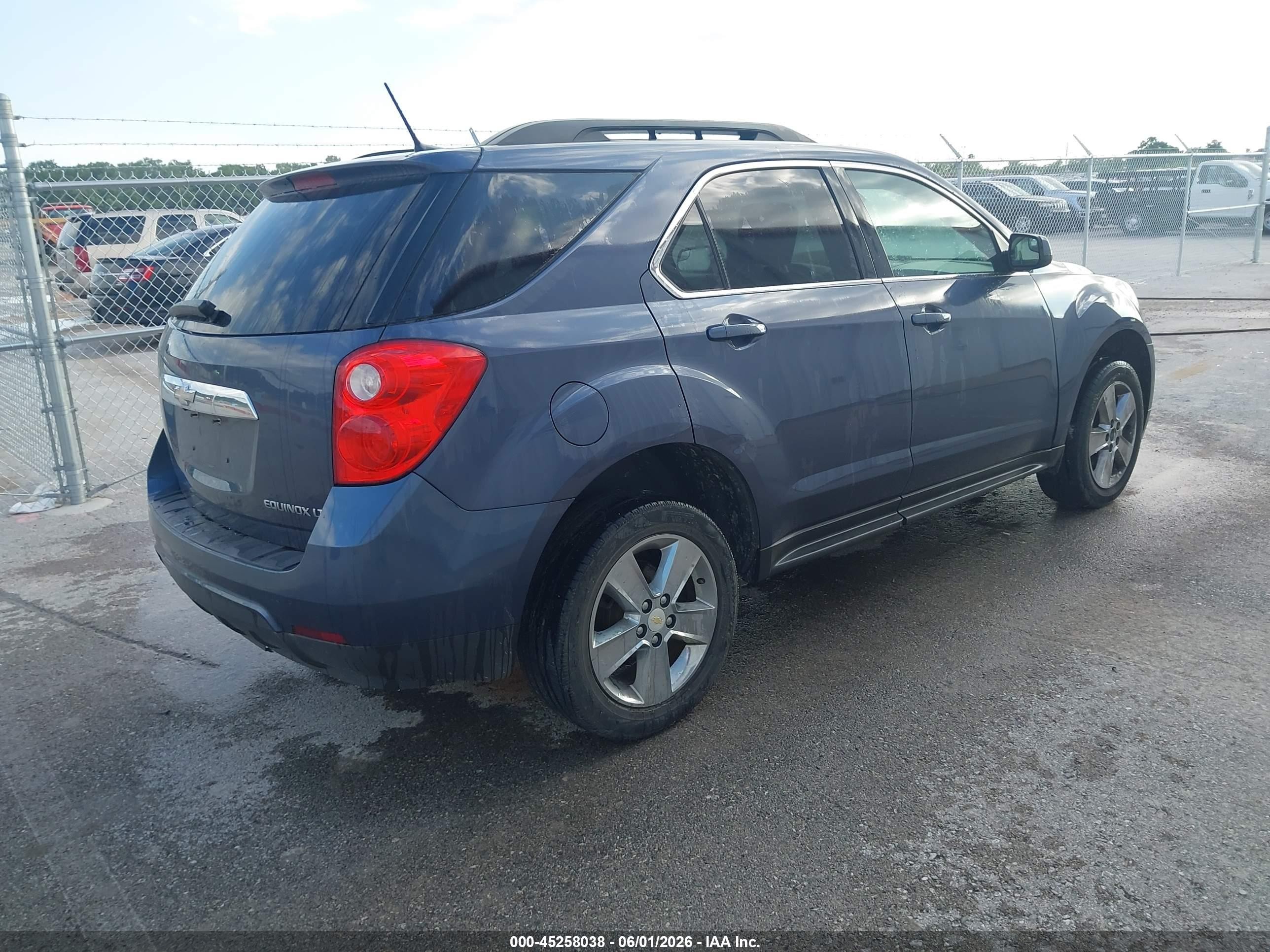 2013 Chevrolet Equinox 1lt Blue vin: 2GNALDEK8D6187215