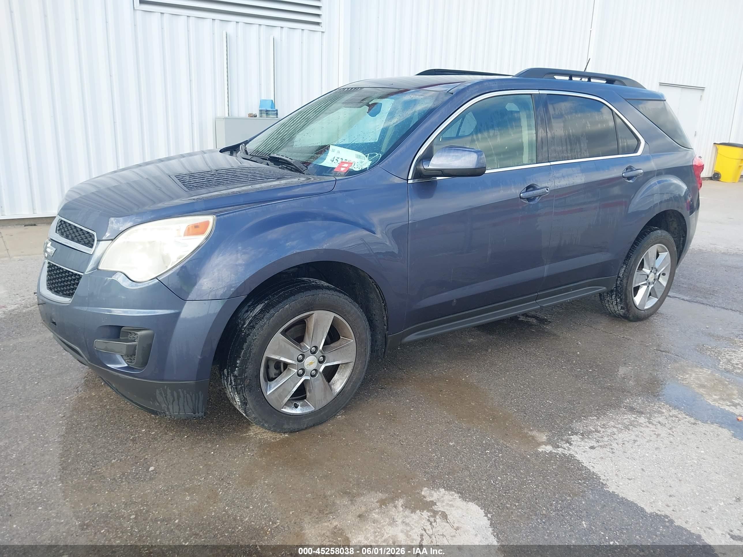 2013 Chevrolet Equinox 1lt Blue vin: 2GNALDEK8D6187215