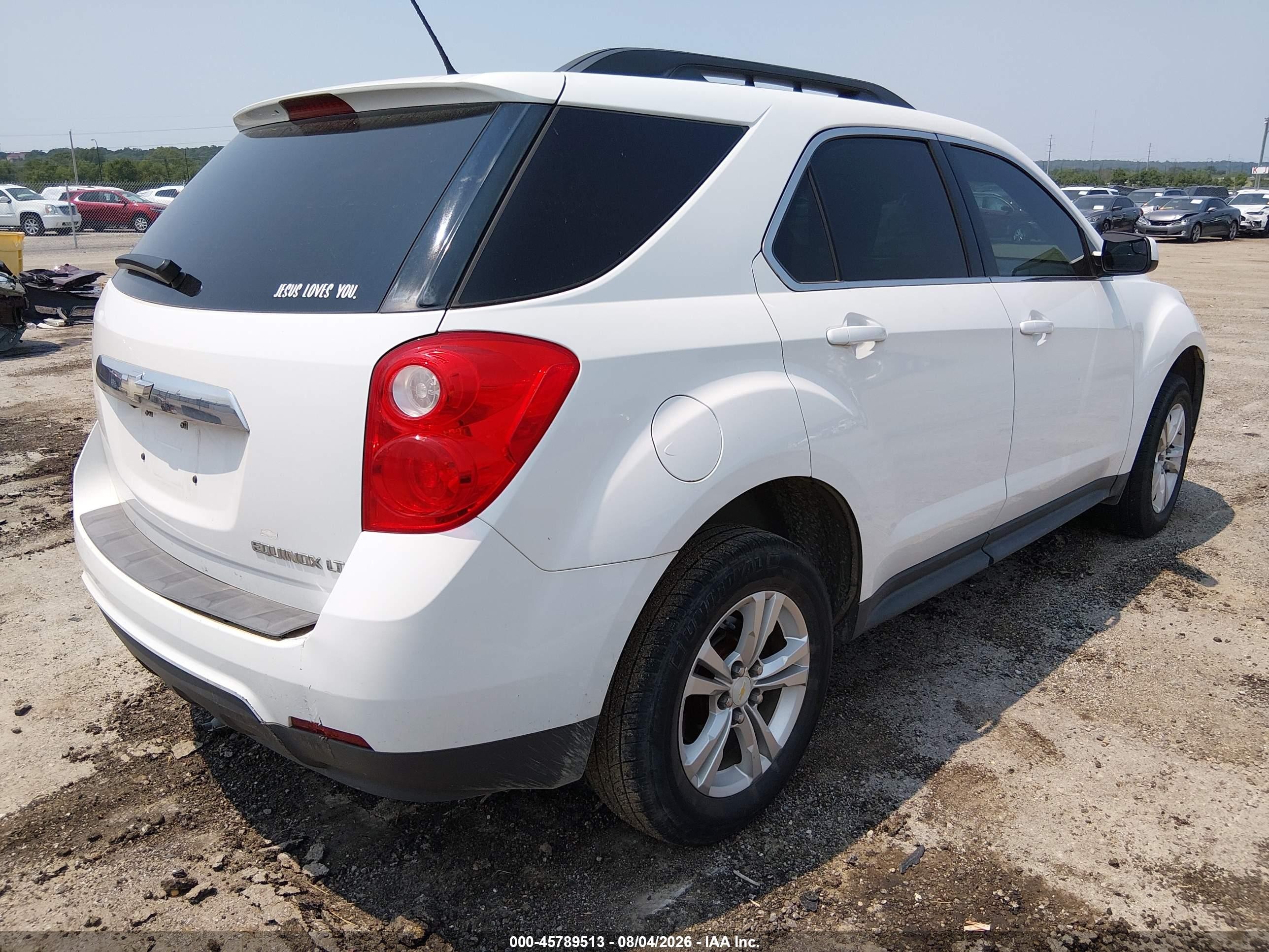 2013 Chevrolet Equinox Lt Белый vin: 2GNALDEK8D6259076