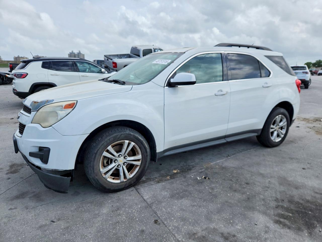 2013 Chevrolet Equinox Lt White vin: 2GNALDEK8D6365026