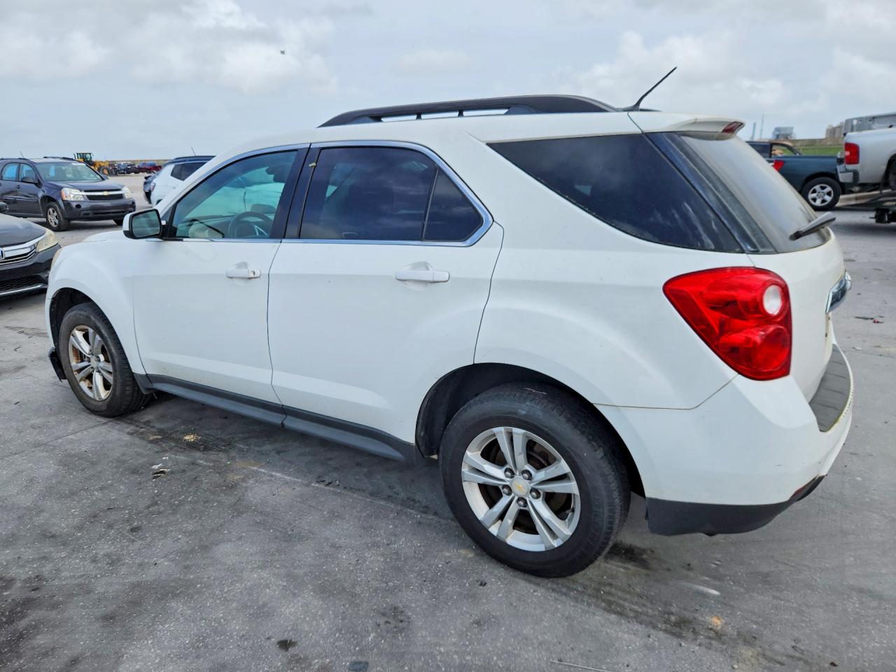 2013 Chevrolet Equinox Lt White vin: 2GNALDEK8D6365026