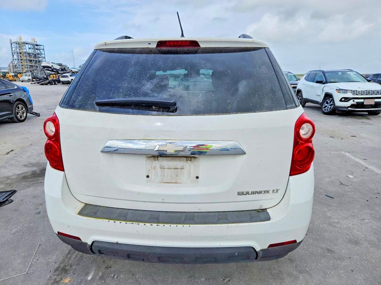 2013 Chevrolet Equinox Lt White vin: 2GNALDEK8D6365026