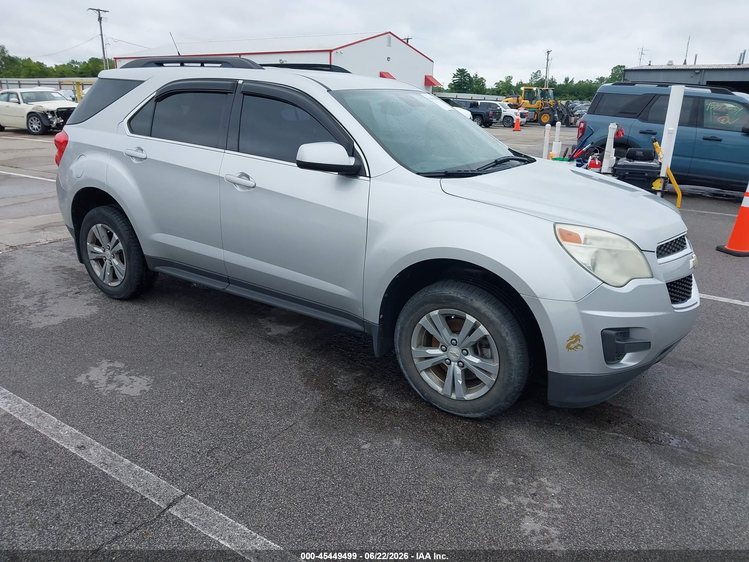 2012 Chevrolet Equinox Lt W/1lt Silver vin: 2GNALDEK9C1137077