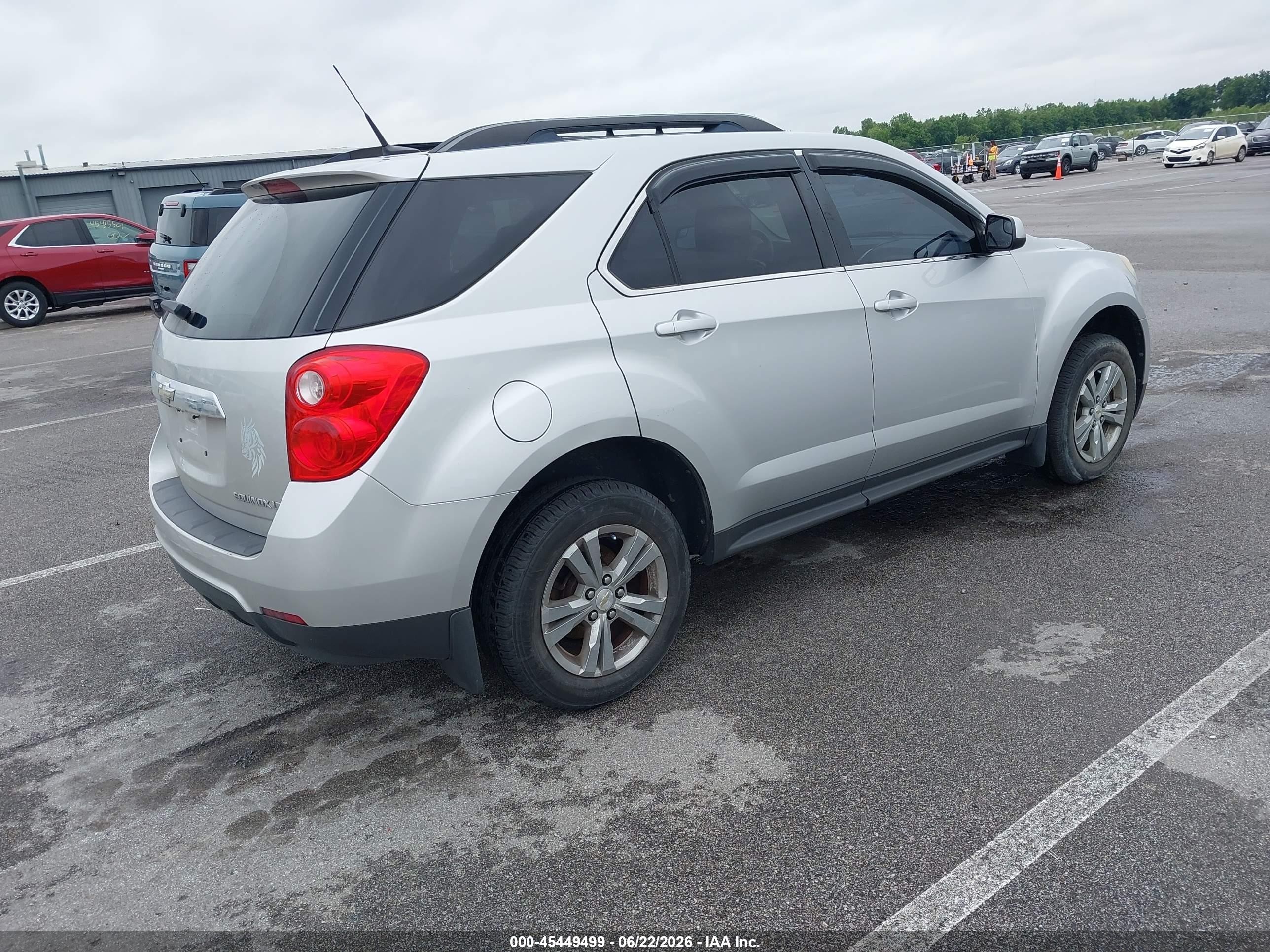 2012 Chevrolet Equinox Lt W/1lt Silver vin: 2GNALDEK9C1137077