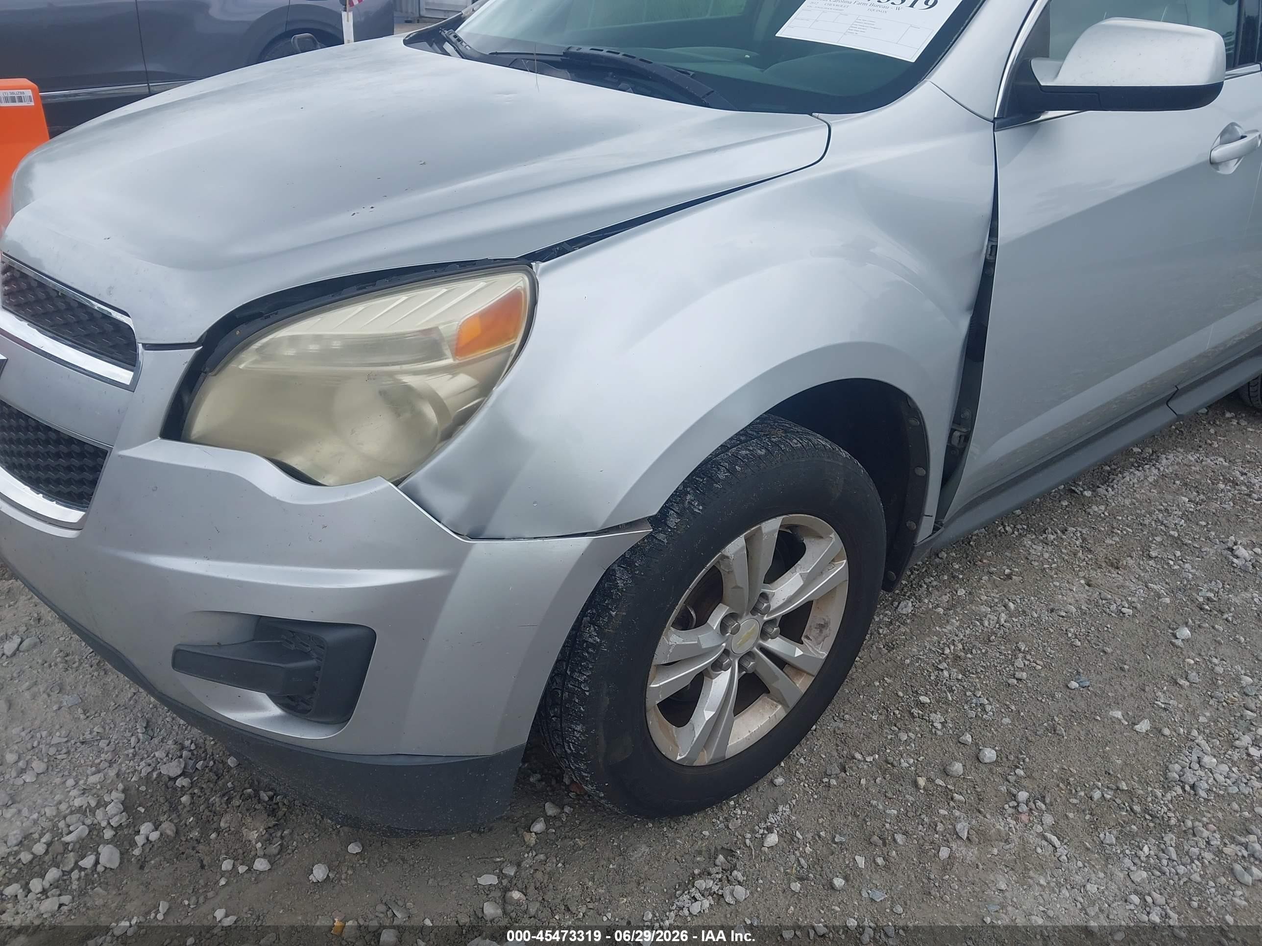2012 Chevrolet Equinox Lt W/1lt Gray vin: 2GNALDEK9C6142685