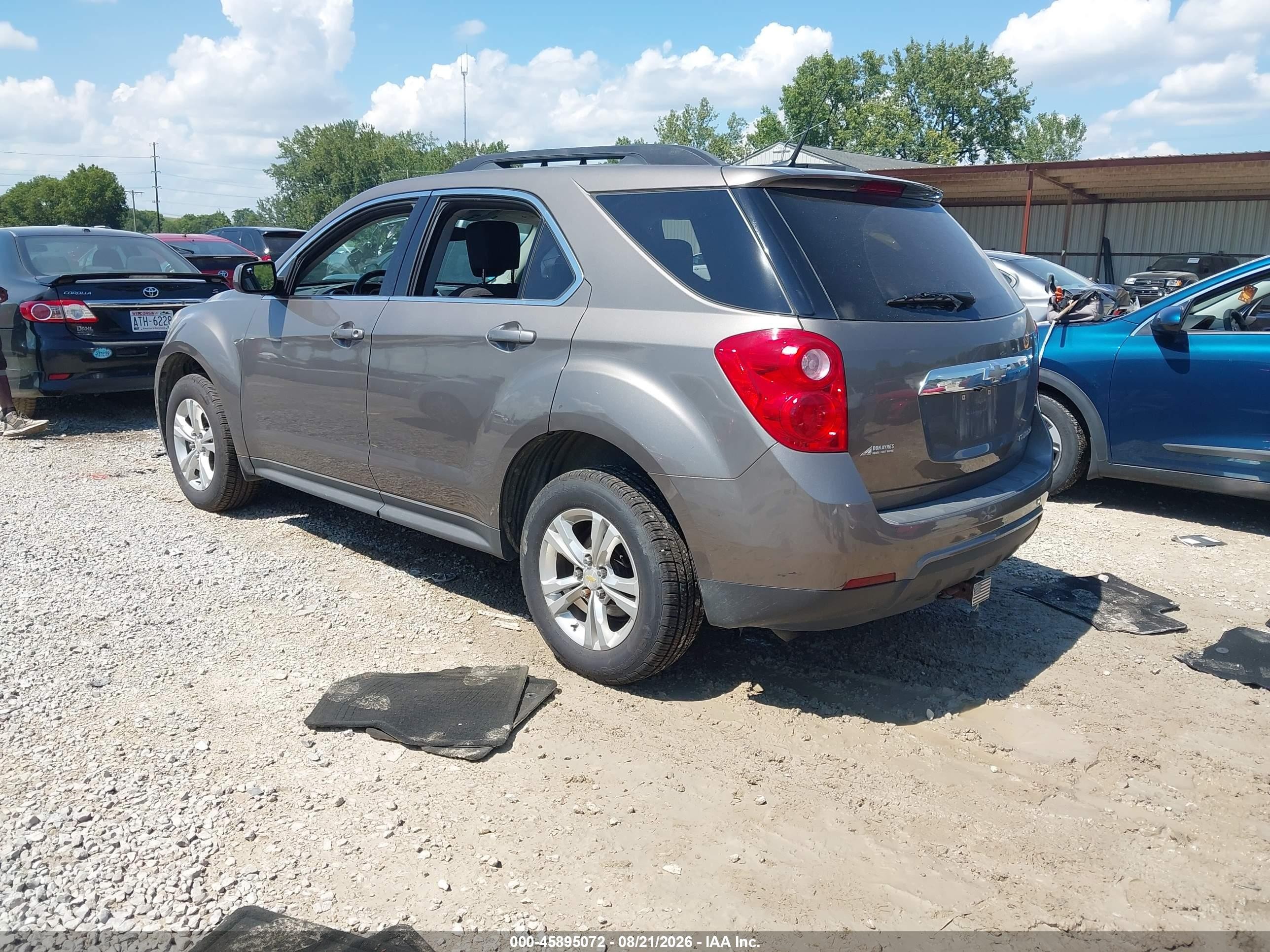 2012 Chevrolet Equinox Lt W/1lt Gray vin: 2GNALDEK9C6231026