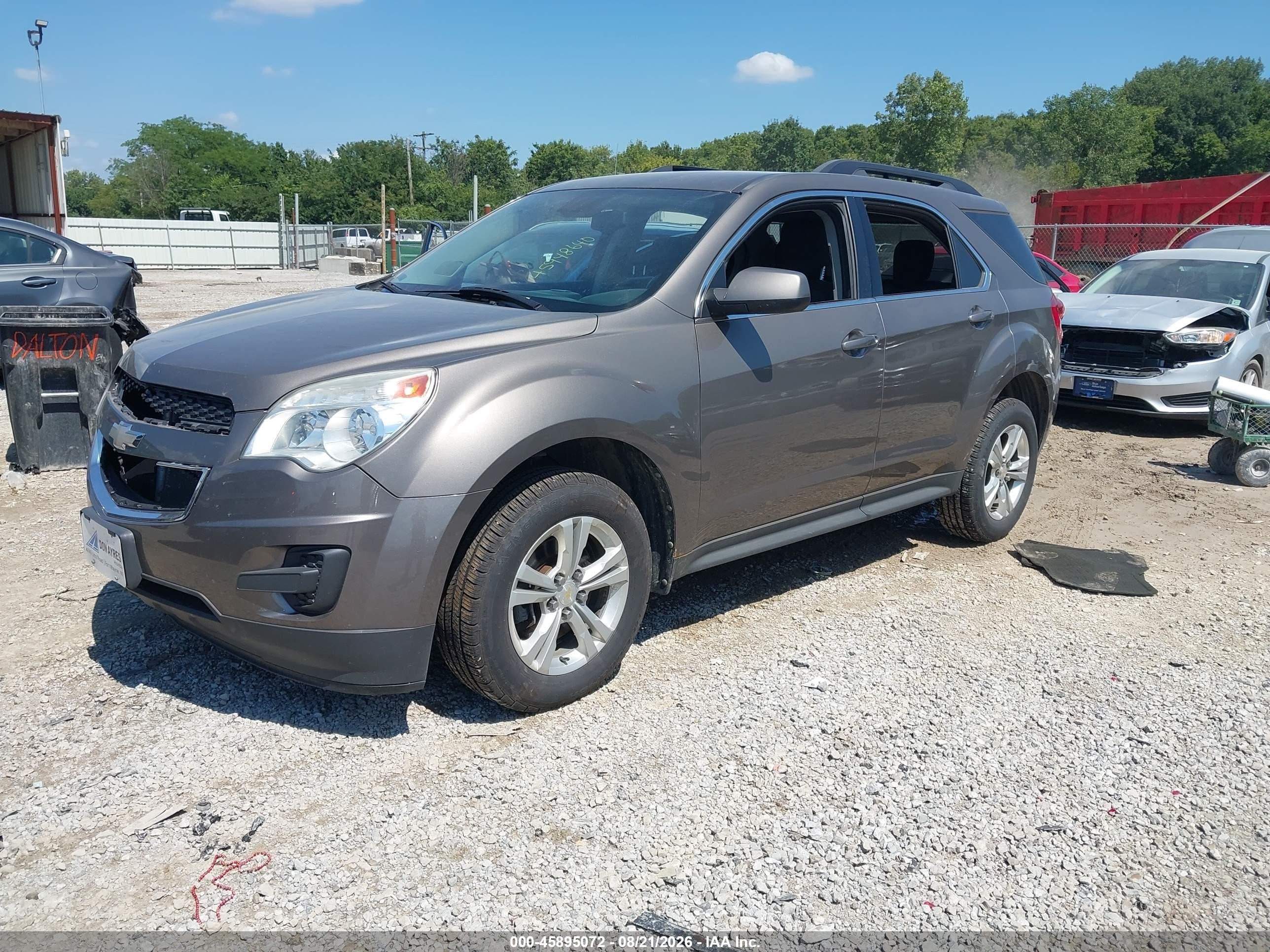 2012 Chevrolet Equinox Lt W/1lt Gray vin: 2GNALDEK9C6231026