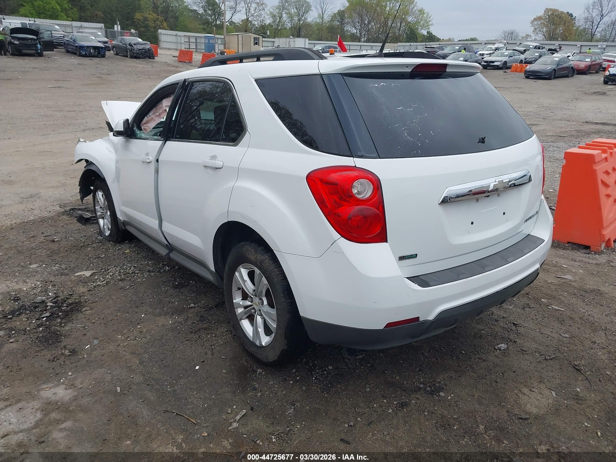 2012 Chevrolet Equinox 1lt Белый vin: 2GNALDEK9C6236811