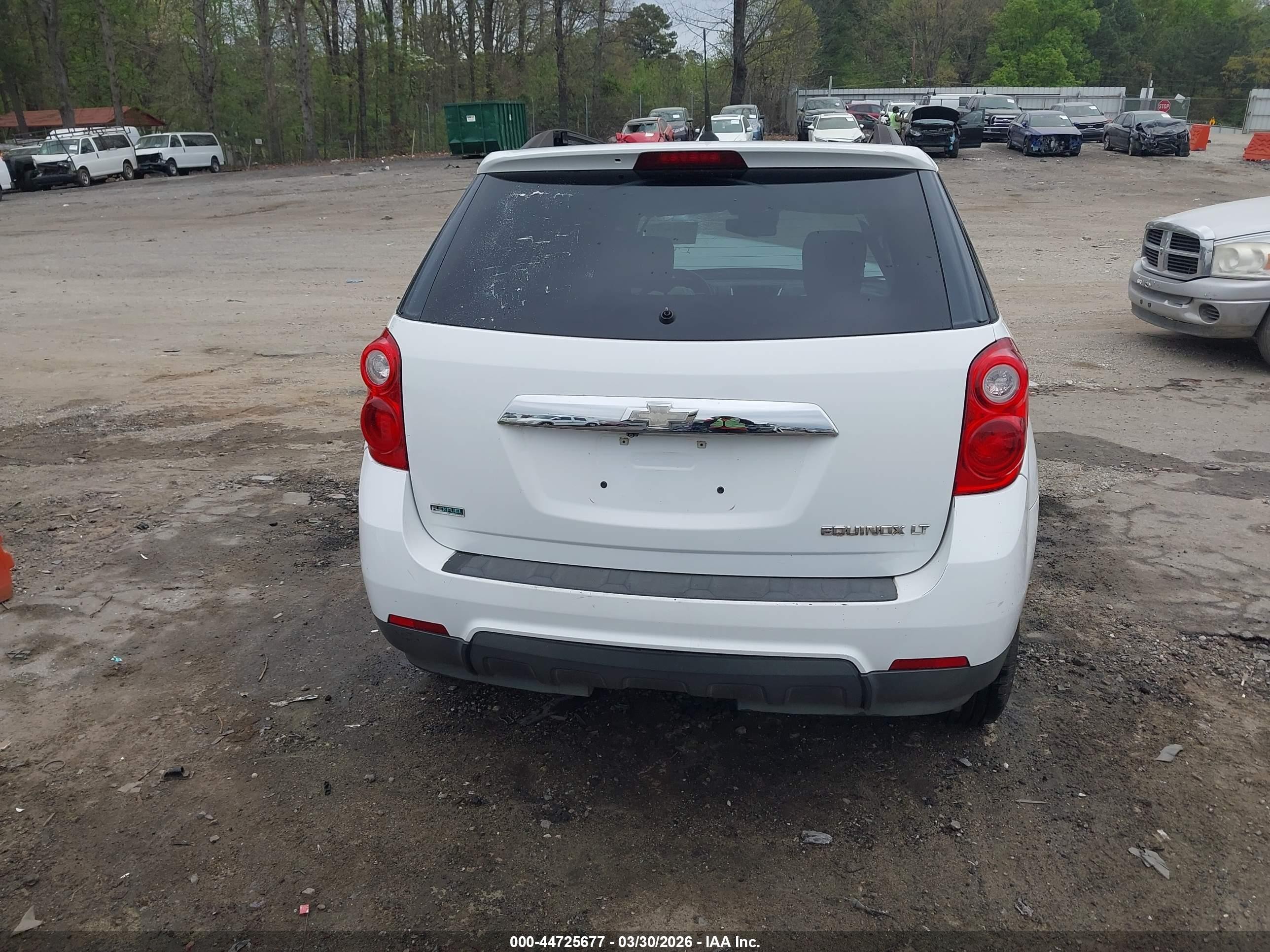 2012 Chevrolet Equinox 1lt Белый vin: 2GNALDEK9C6236811