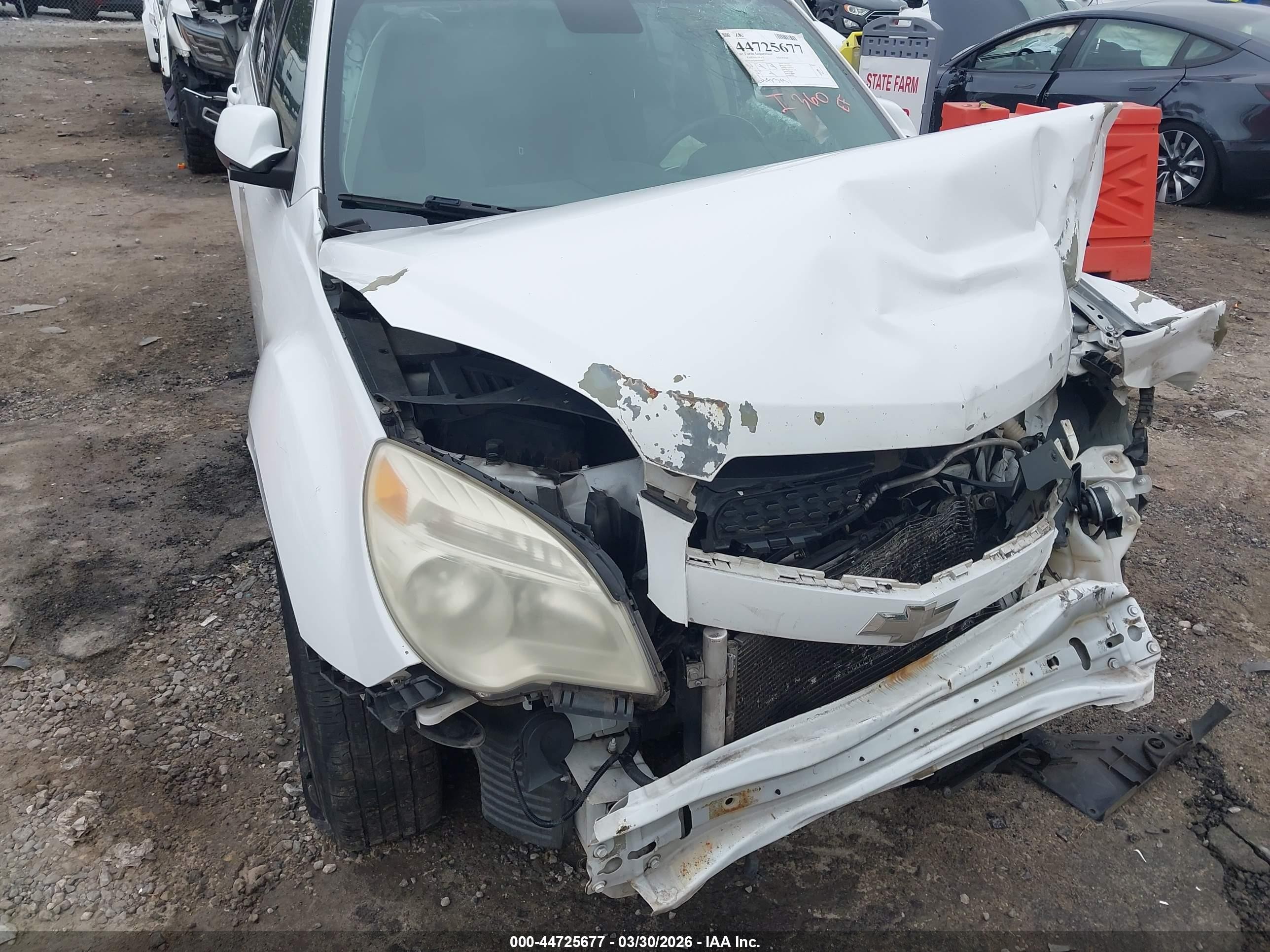 2012 Chevrolet Equinox 1lt Белый vin: 2GNALDEK9C6236811