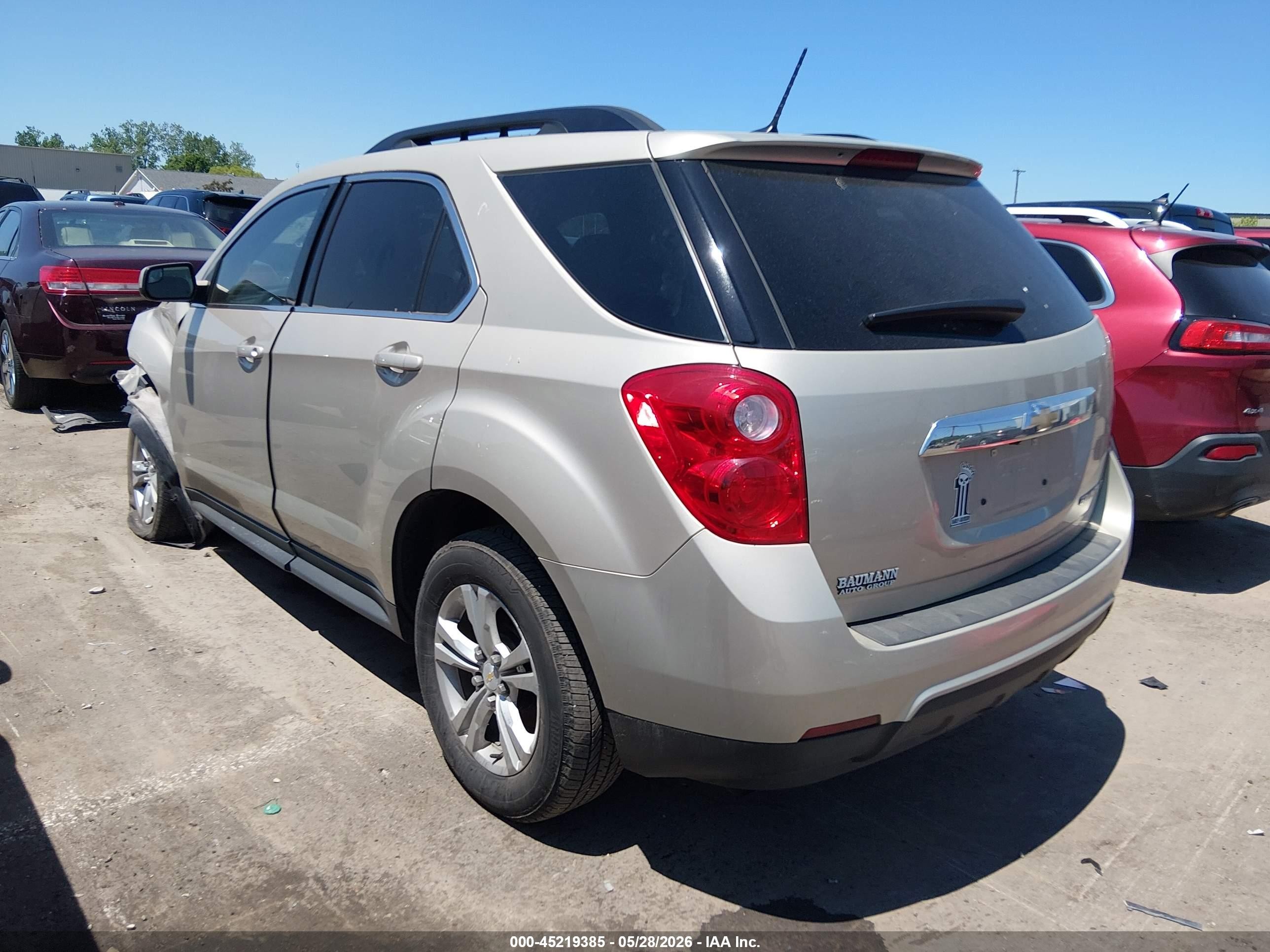 2013 Chevrolet Equinox 1lt Tan vin: 2GNALDEK9D1257513