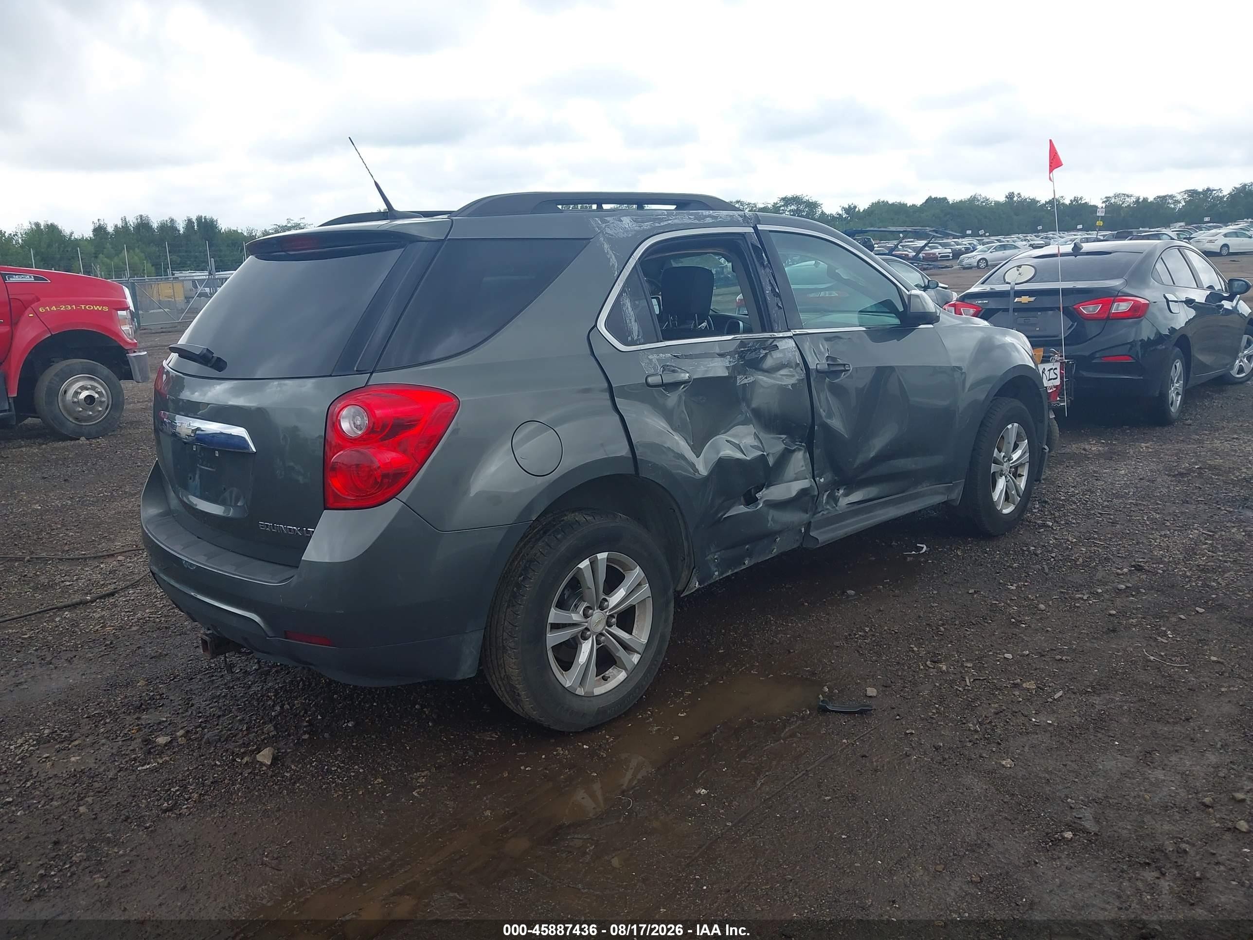 2013 Chevrolet Equinox 1lt Серый vin: 2GNALDEK9D6122311